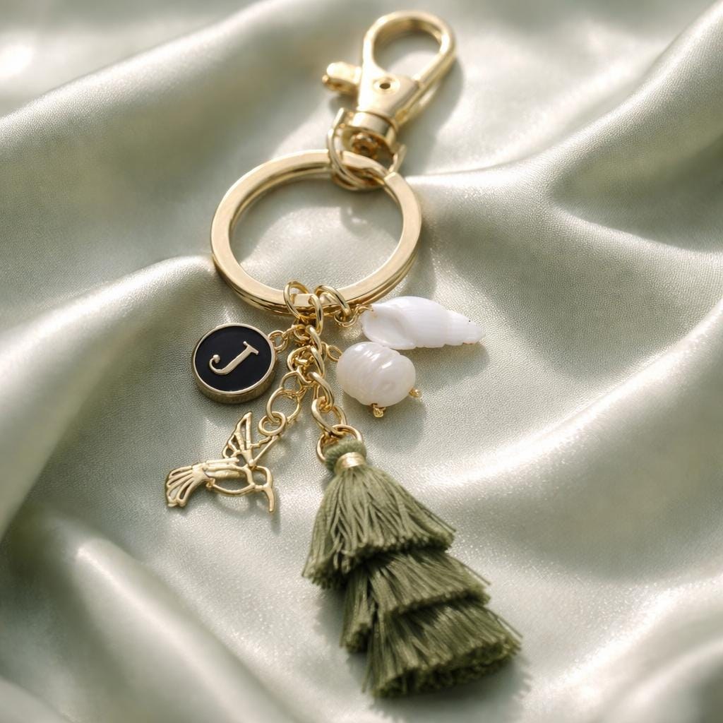 Customized Jamaican Keychain with Charms, view 6