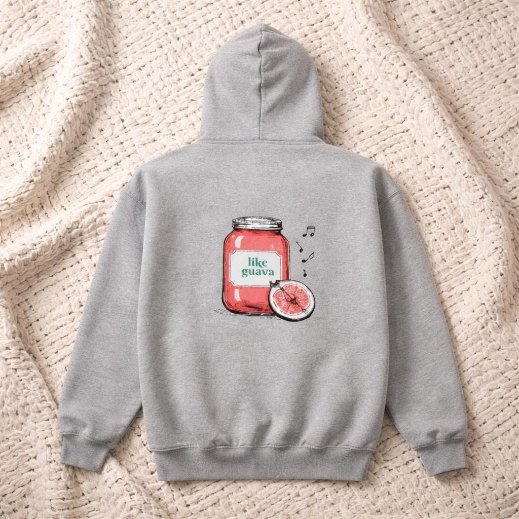 Jamaican Guava Jelly Zip Up Hoodie, Island Vibes Sweatshirt, Caribbean Souvenir Pullover