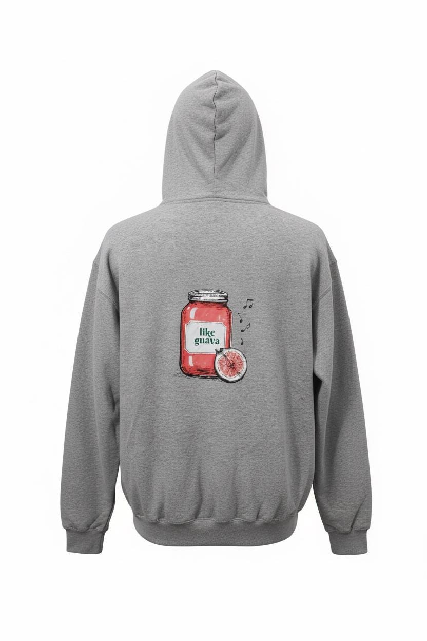 Jamaican Guava Jelly Zip Up Hoodie, Island Vibes Sweatshirt, Caribbean Souvenir Pullover, view 2