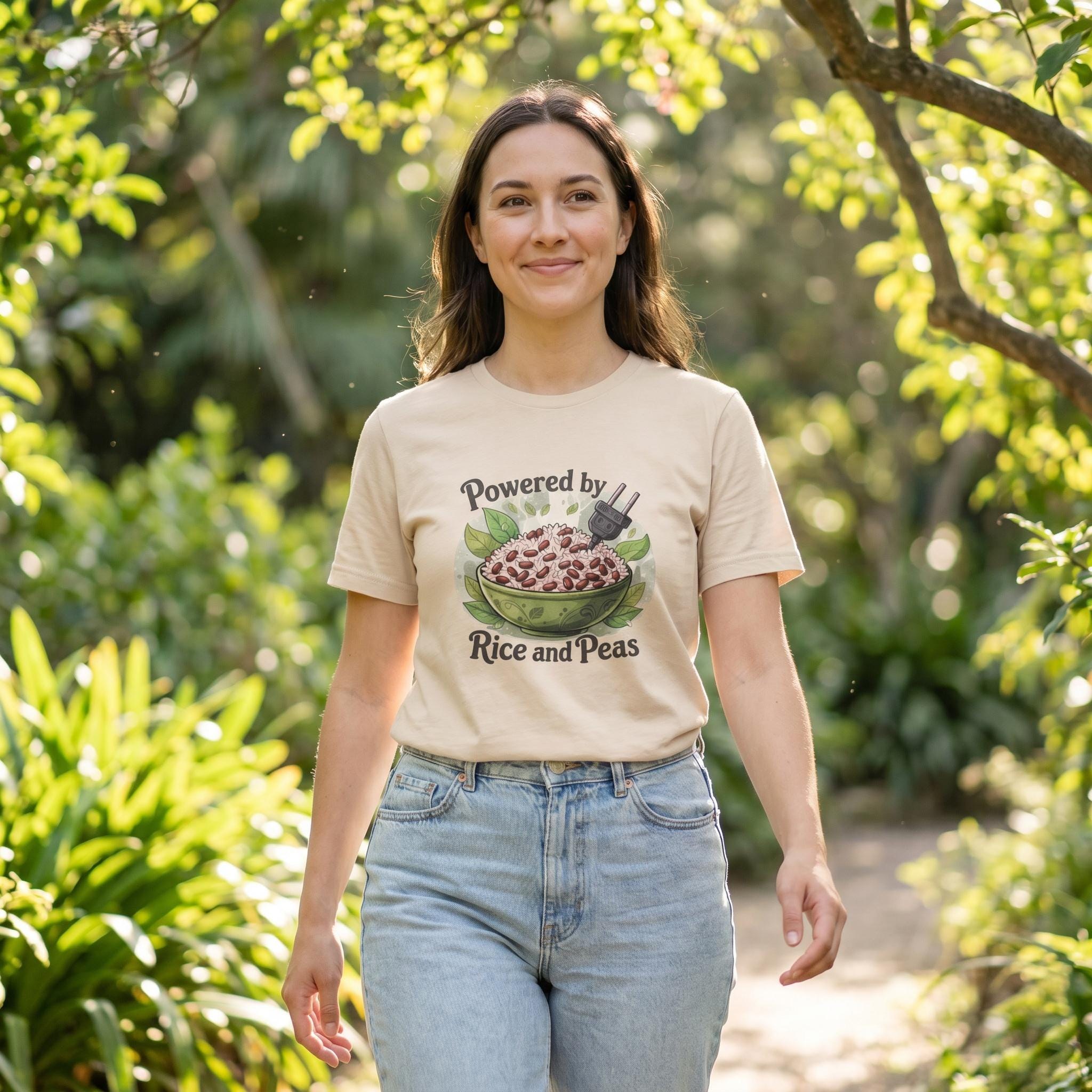 Foodie Shirt, Rice and Peas, Cultural Humor T- Shirt, Jamaica Tee