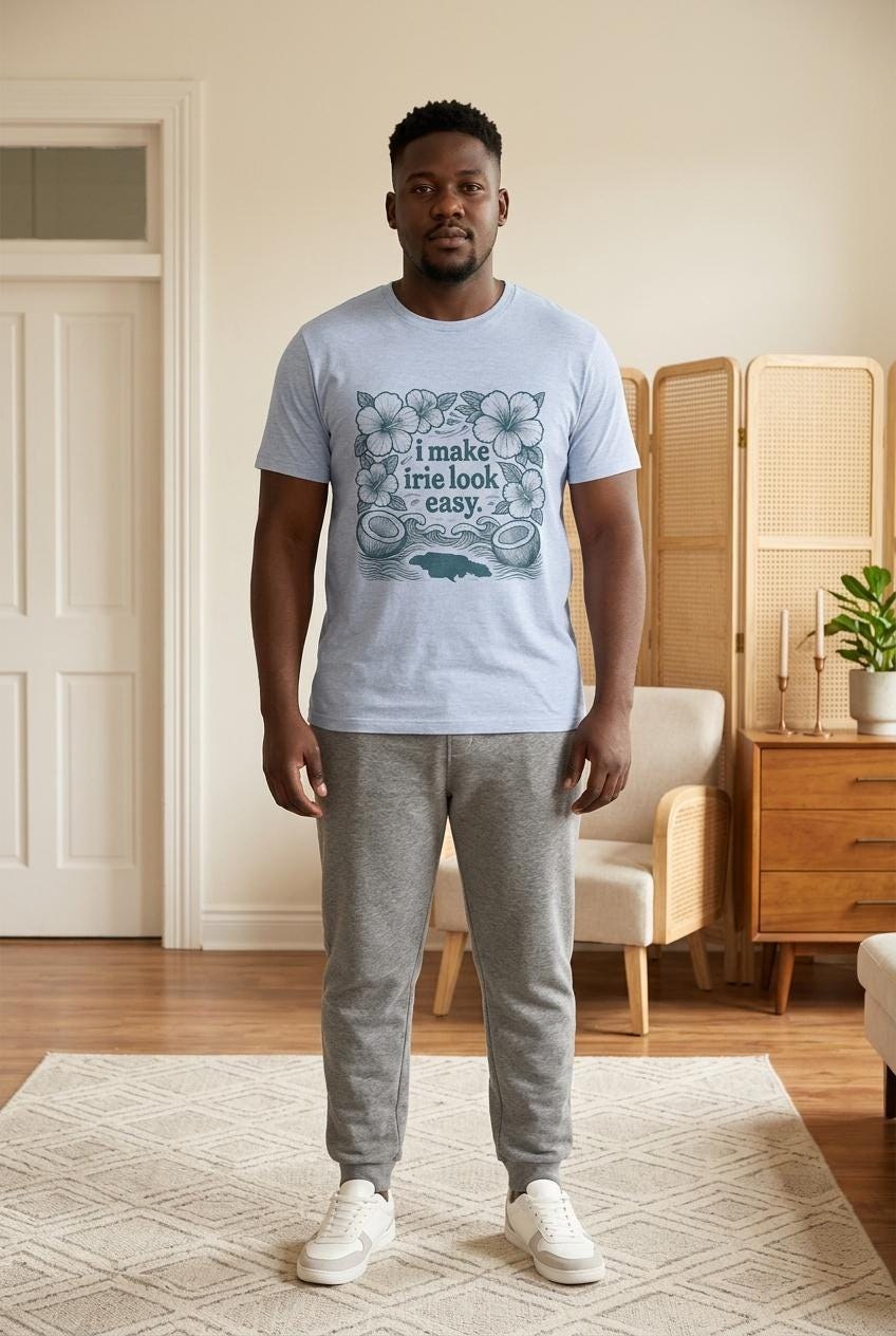Jamaica Shirt, Jamaica Map Tee, Irie Quote, Hibiscus Coconut Design, Caribbean Vacation Top, view 9