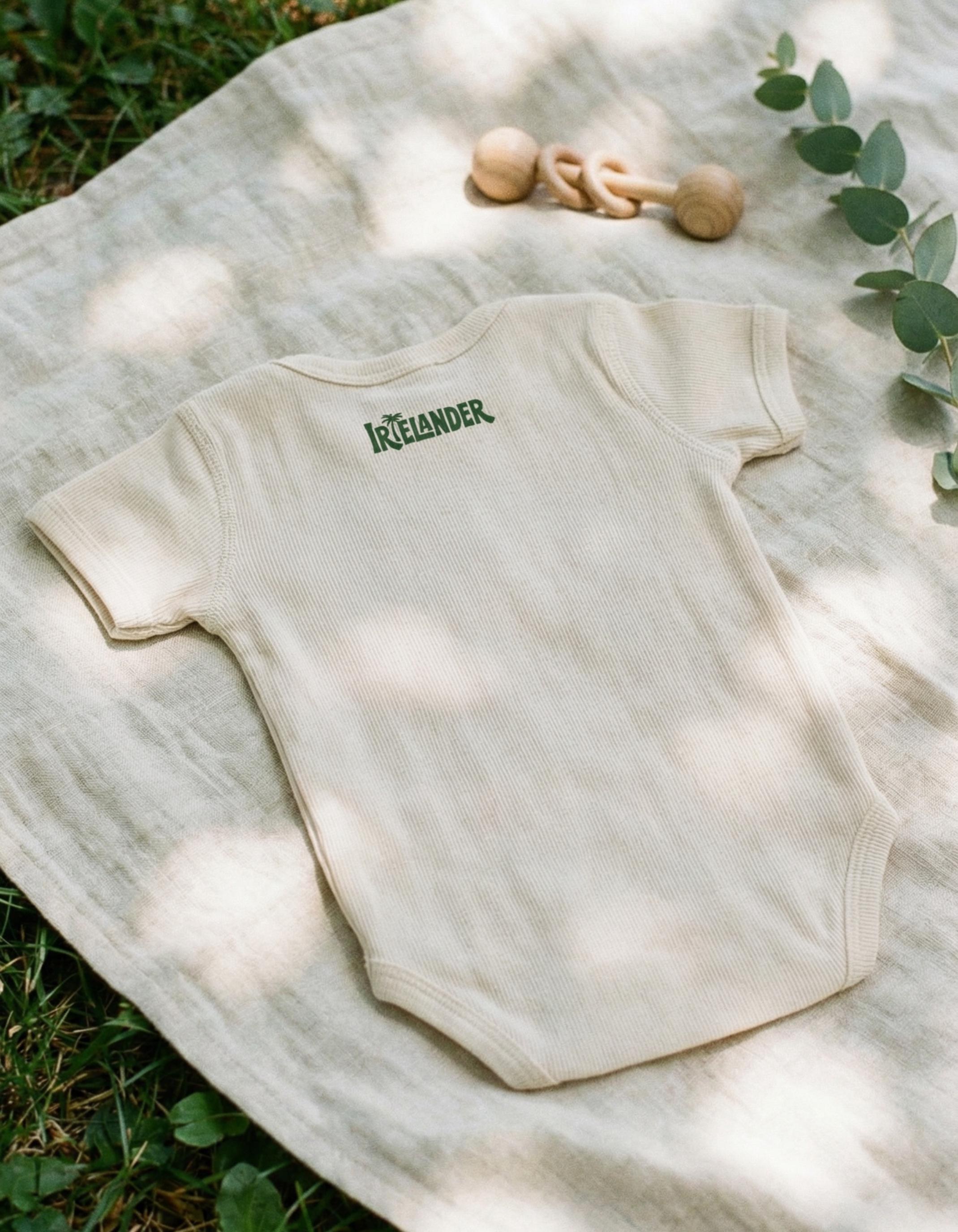 Vintage Shell Baby Bodysuit, Jamaican Patois Pun, Island Beach Vibe Bodysuit, view 8