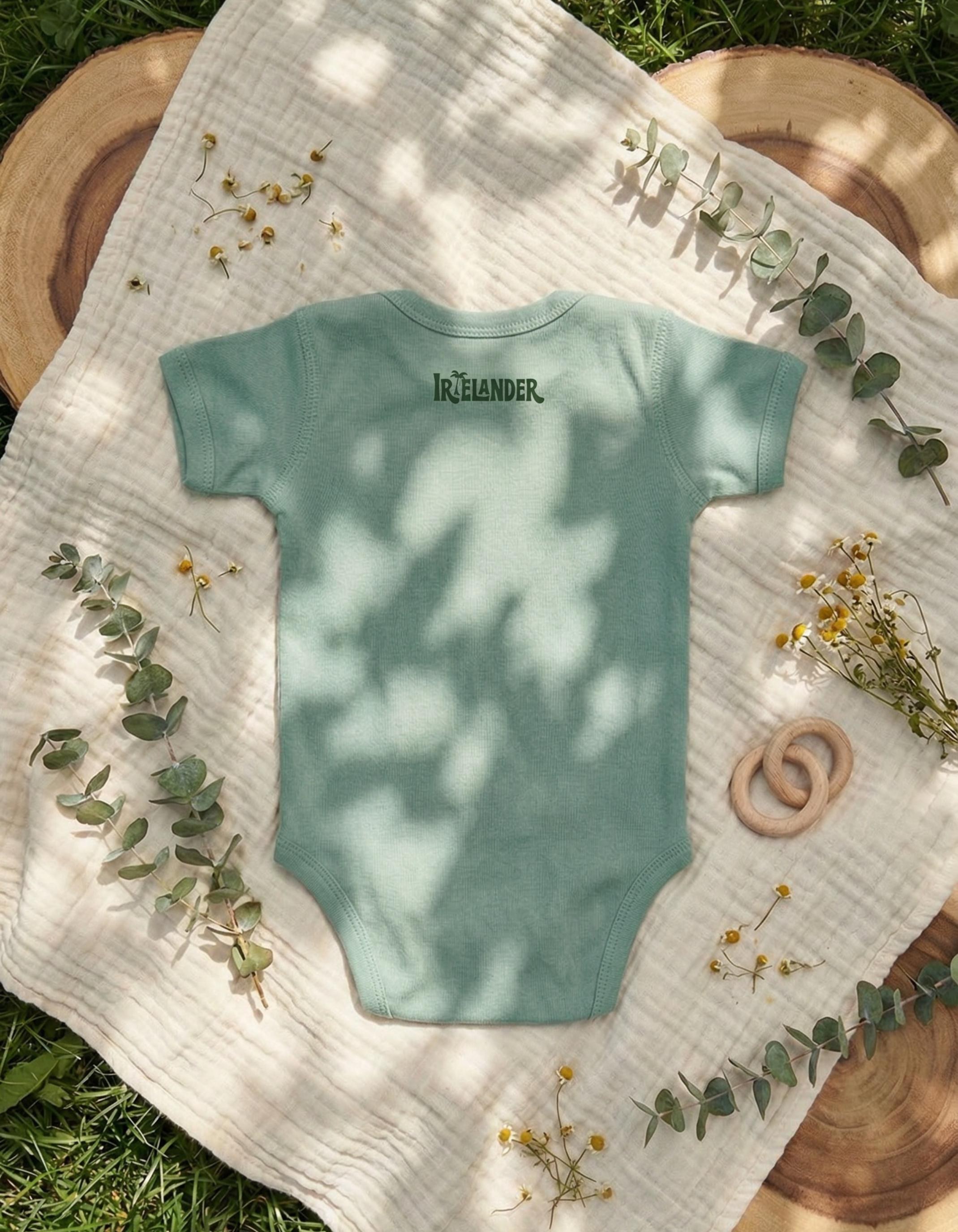 Vintage Shell Baby Bodysuit, Jamaican Patois Pun, Island Beach Vibe Bodysuit, view 9