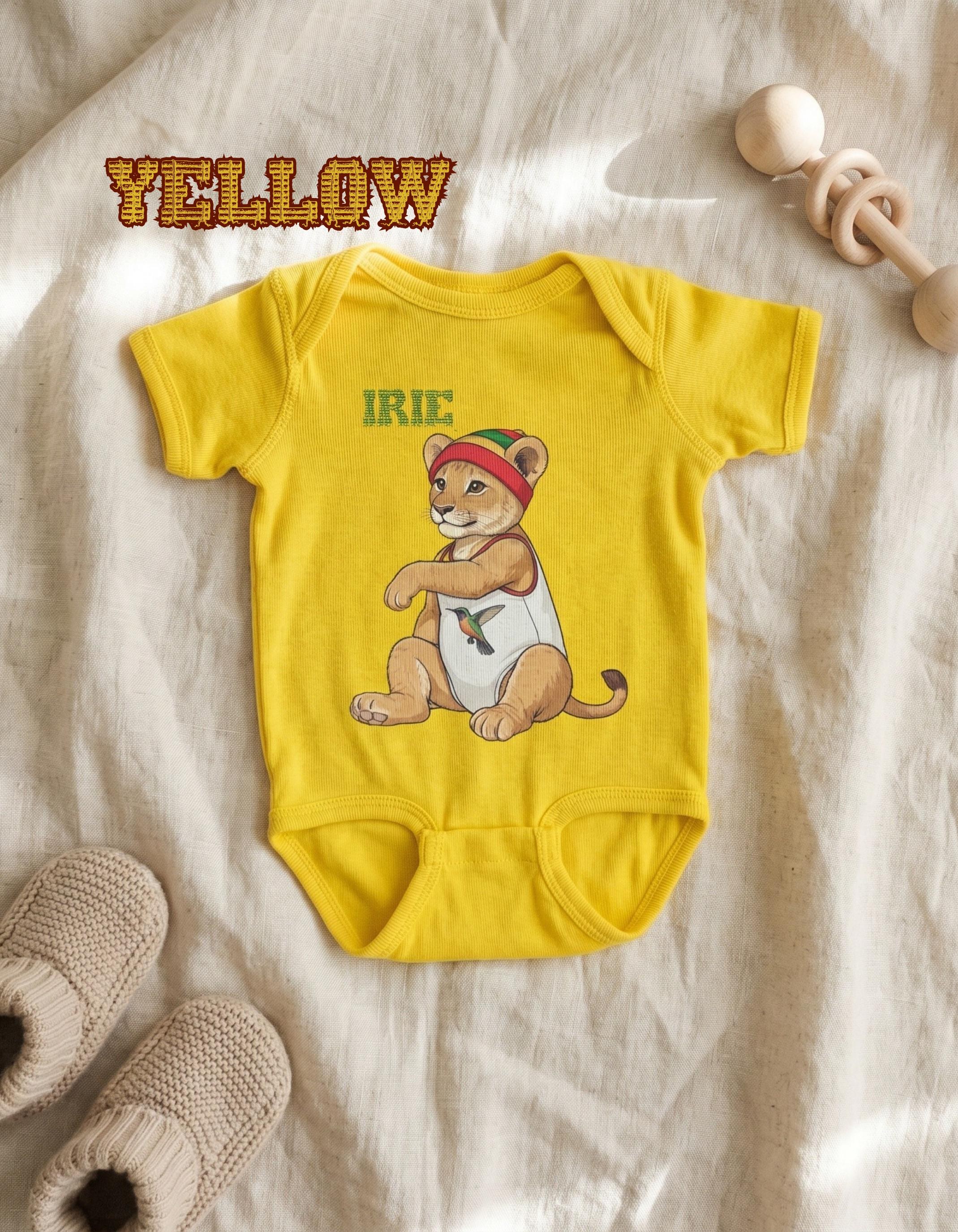 Lion Baby Bodysuit, Jamaican vibes, reggae art, Lioness graphic print, Girl, view 12
