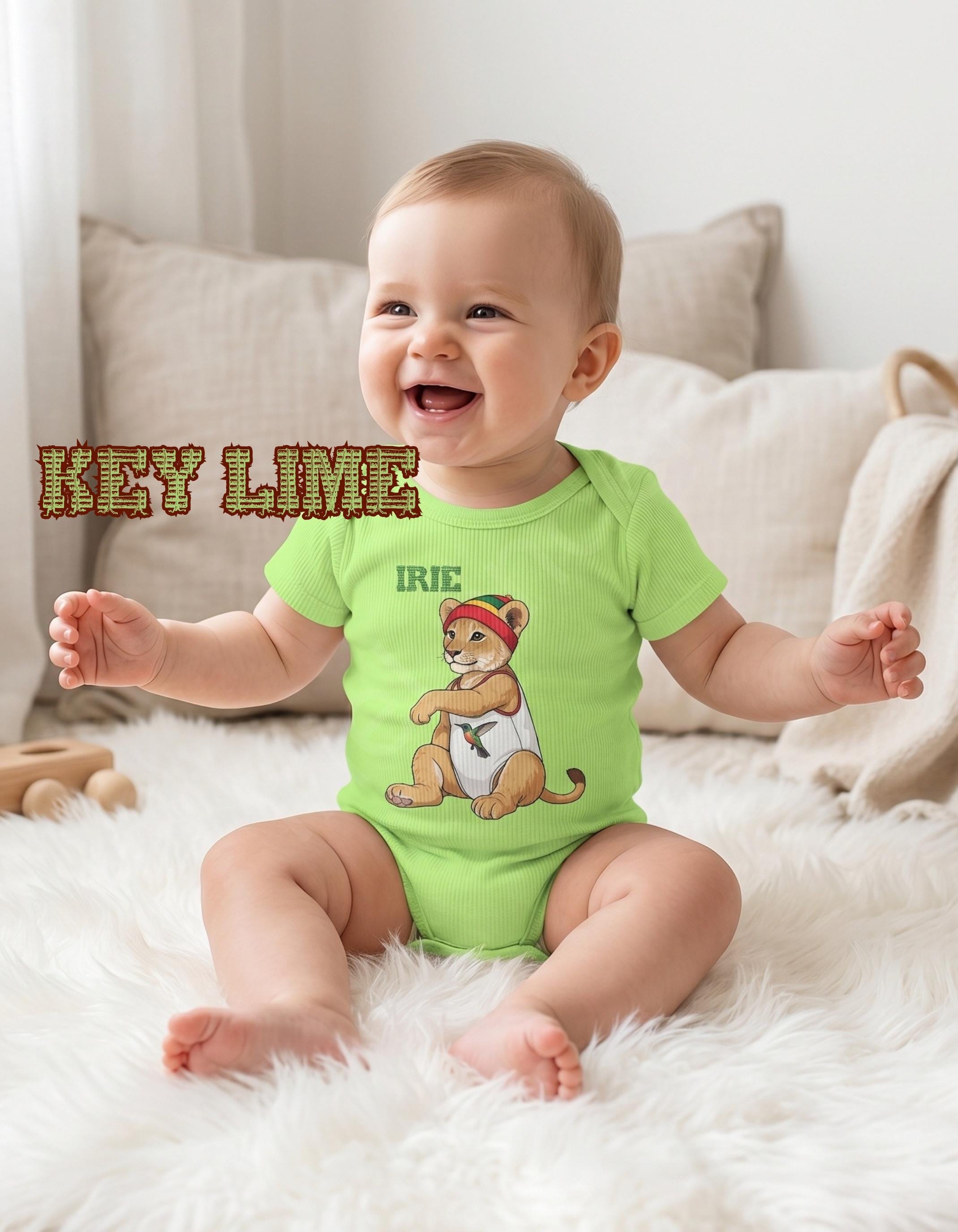 Lion Baby Bodysuit, Jamaican vibes, reggae art, Lioness graphic print, Girl, view 8