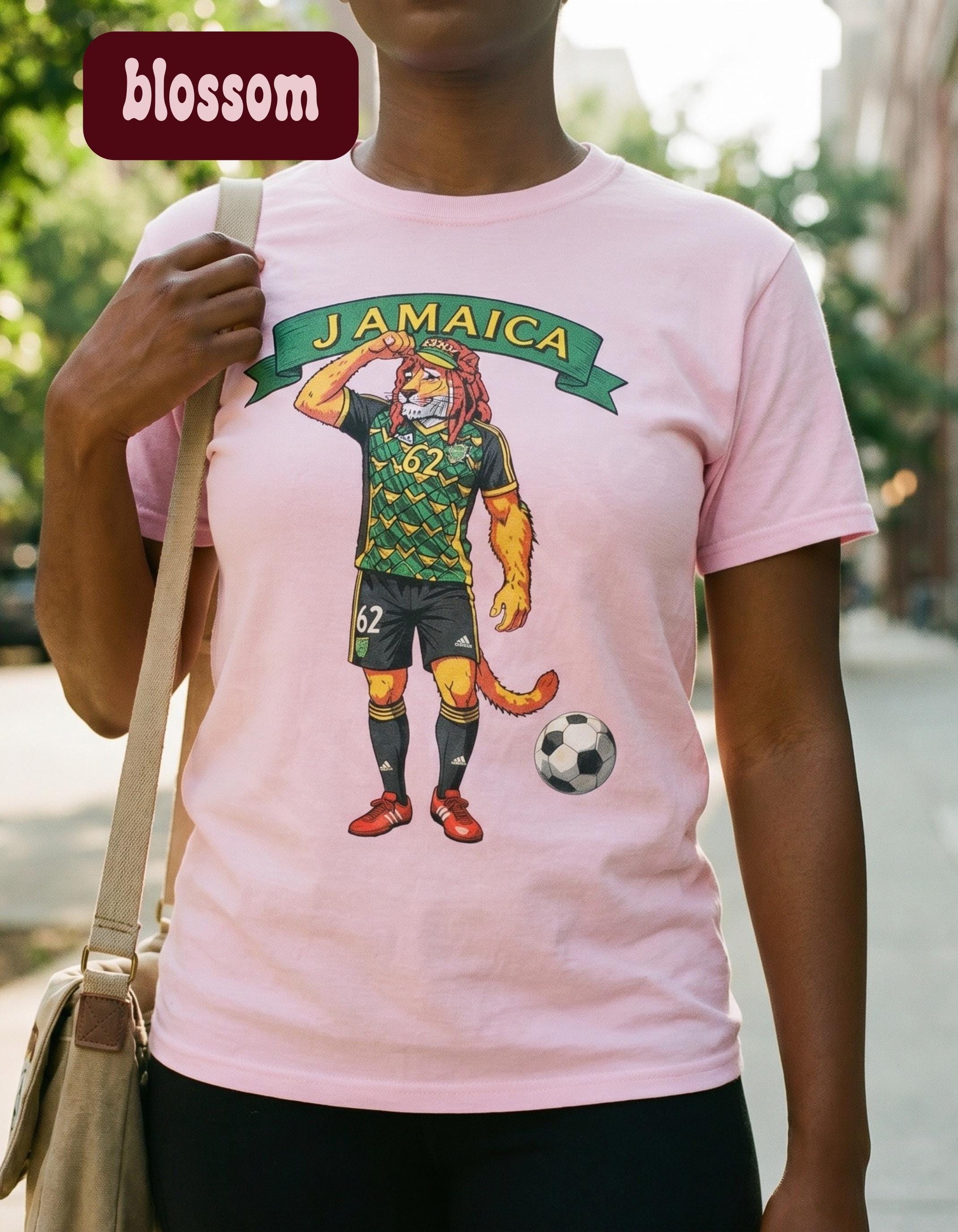 Jamaica Shirt, Reggae Boy Soccer Rasta Lion Graphic, Unisex Comfort Colors®, Jamaica fan gift, view 17
