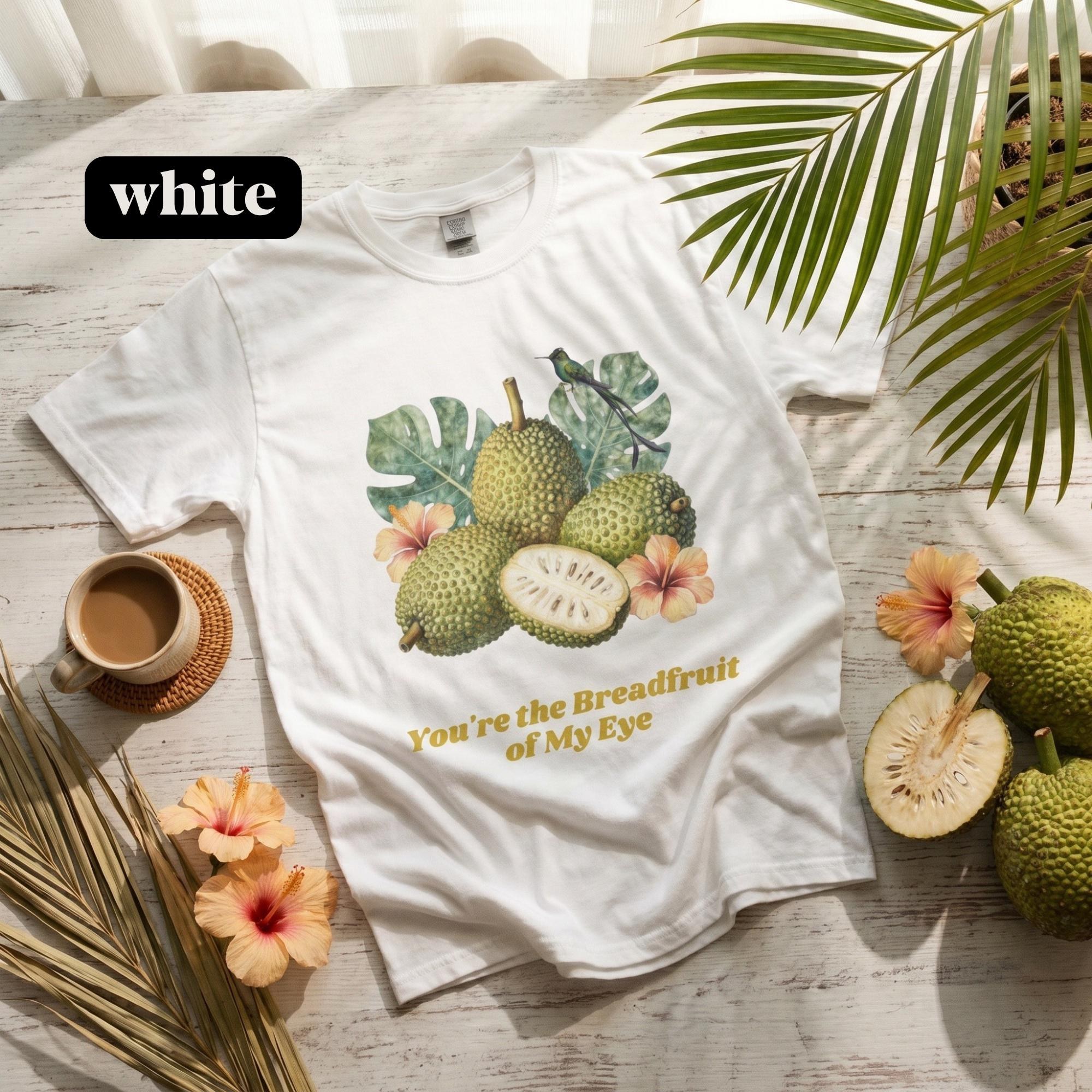 Breadfruit TShirt, Vintage Graphic Tee, funny fruit pun shirt, island style, Jamaica inspired