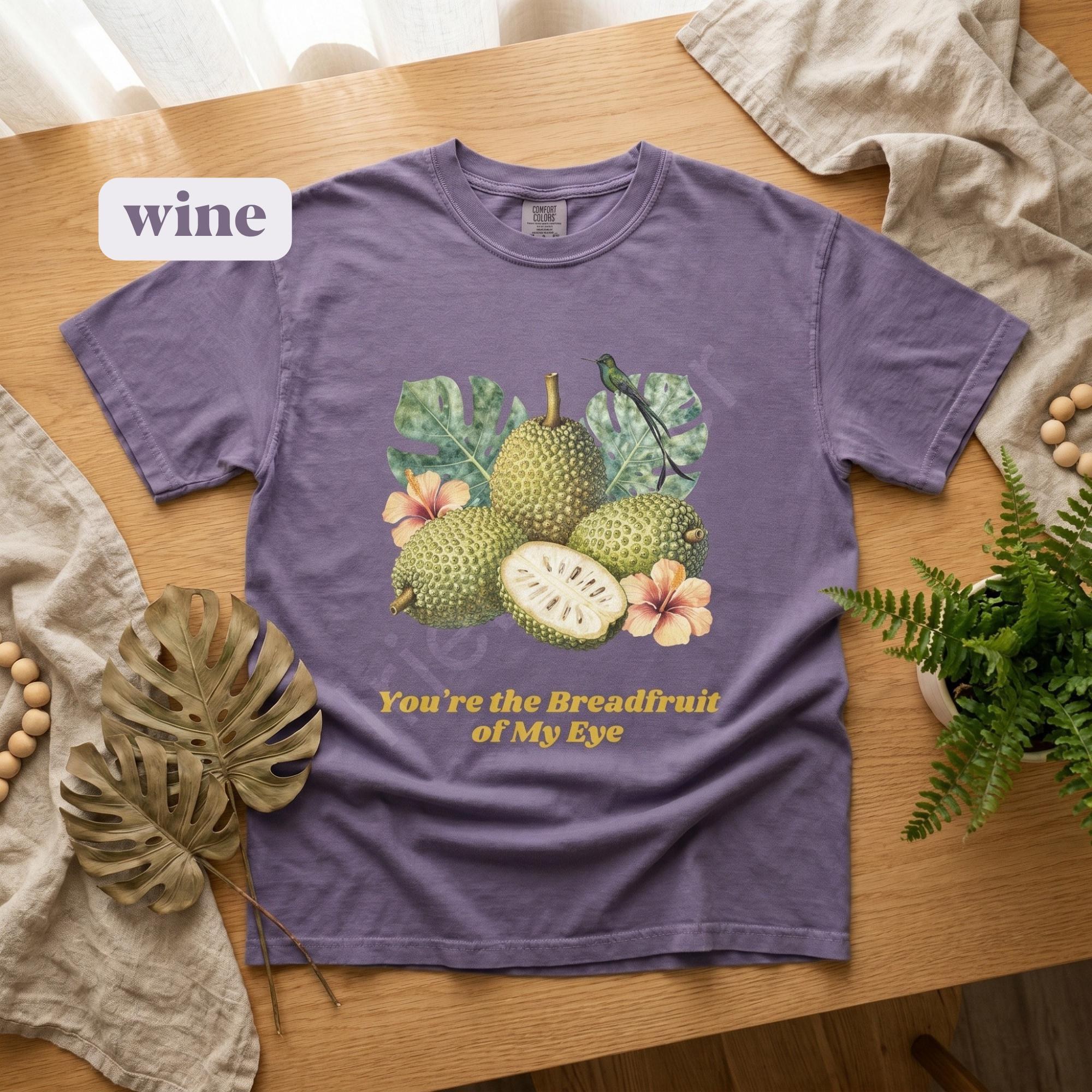 Breadfruit TShirt, Vintage Graphic Tee, funny fruit pun shirt, island style, Jamaica inspired, view 6