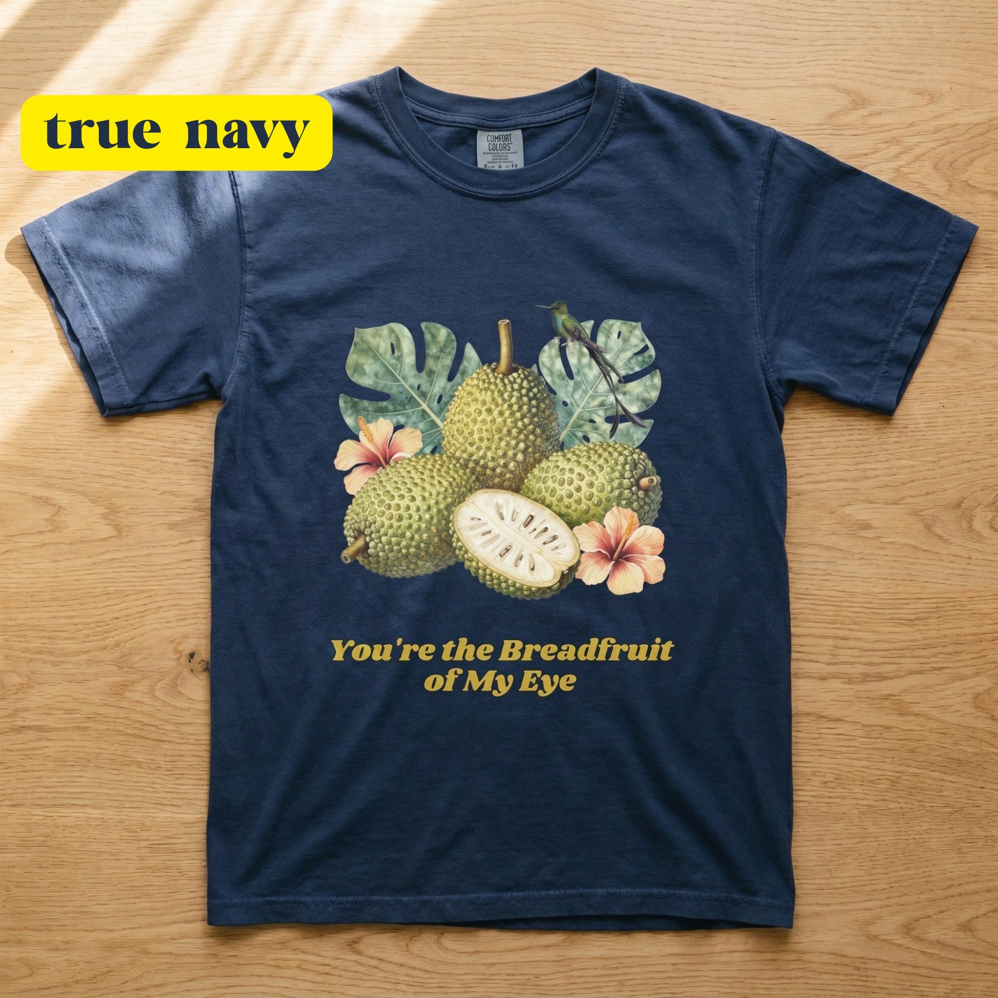 Breadfruit TShirt, Vintage Graphic Tee, funny fruit pun shirt, island style, Jamaica inspired, view 8