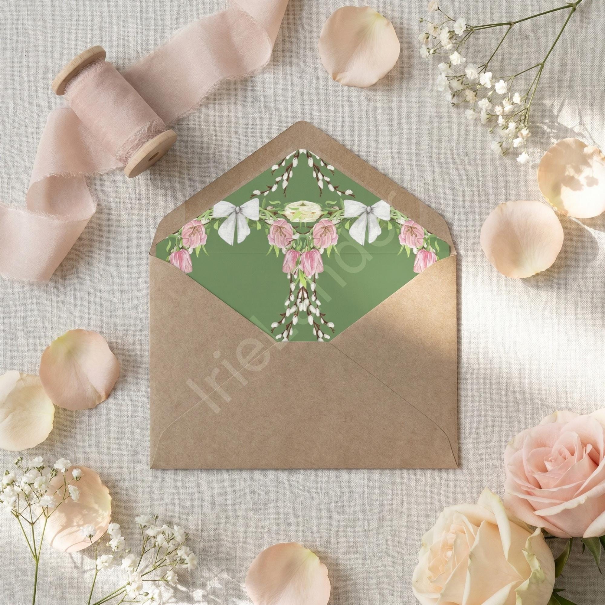 Arch Wedding Invitation, Willow, Printed Set, Semi Custom Invites, includes envelopes, calligraphy + stamps optional, view 11