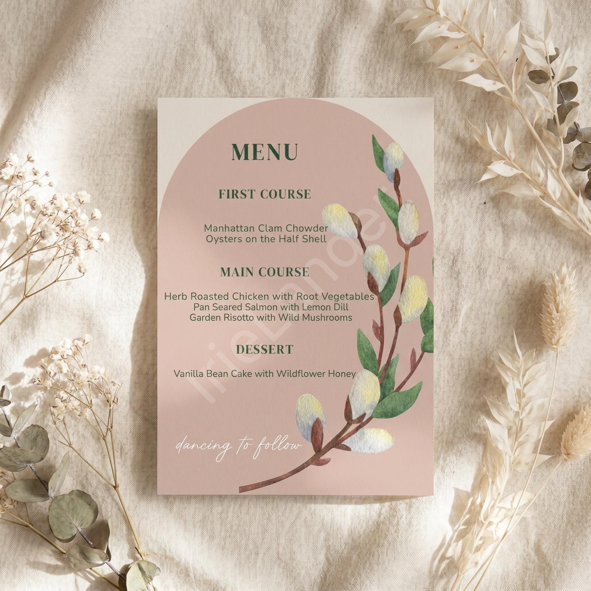 Arch Wedding Invitation, Willow, Printed Set, Semi Custom Invites, includes envelopes, calligraphy + stamps optional, view 5