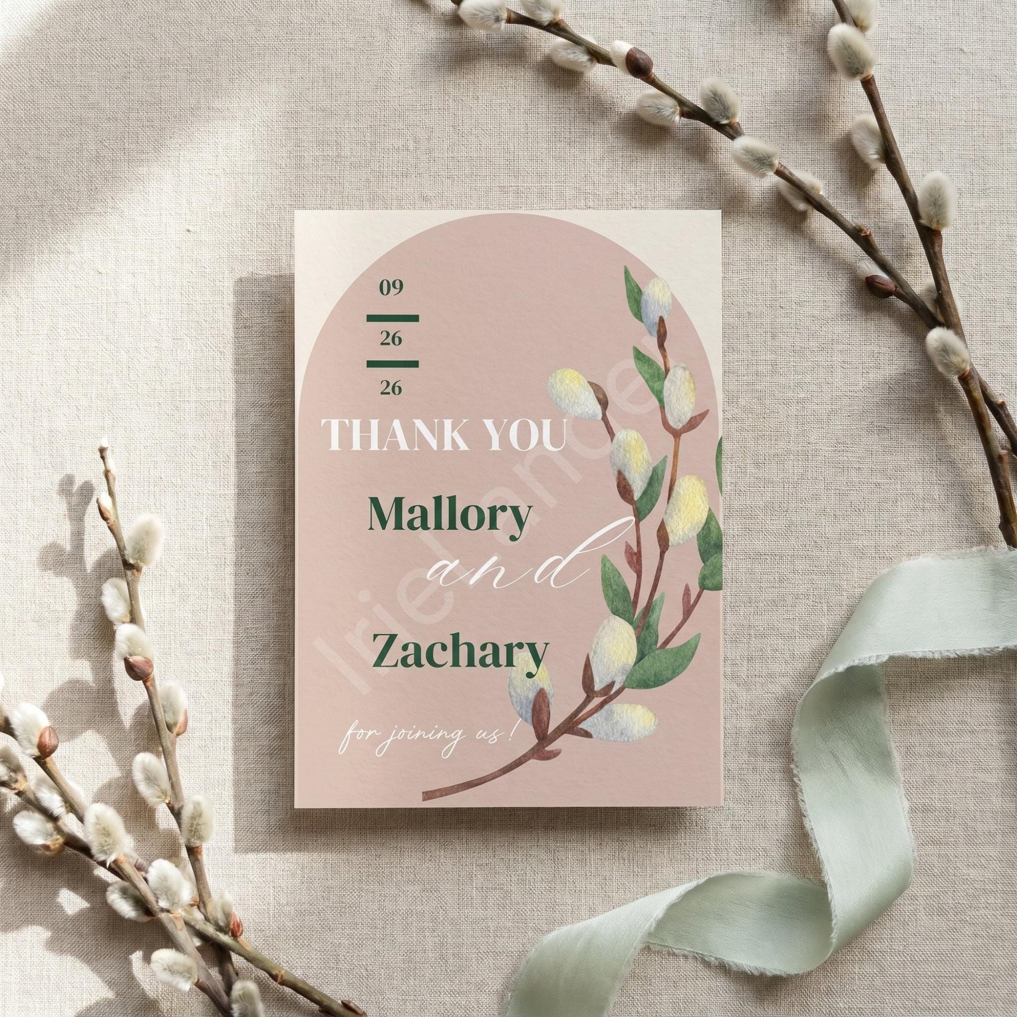 Arch Wedding Invitation, Willow, Printed Set, Semi Custom Invites, includes envelopes, calligraphy + stamps optional, view 9