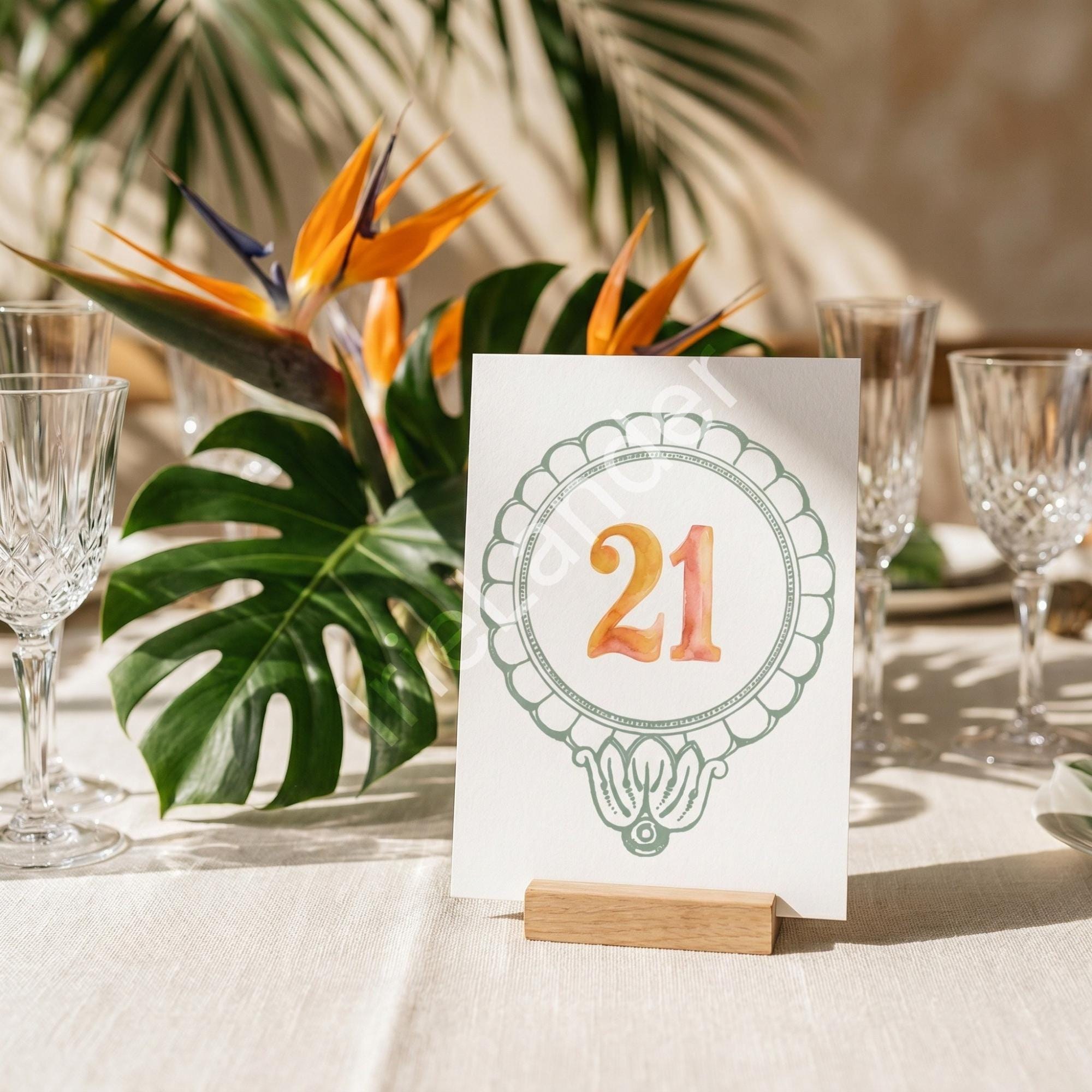 Tropical Bird of Paradise Wedding Suite: PRINTED | vellum with Dunn’s River Falls + frame, view 8