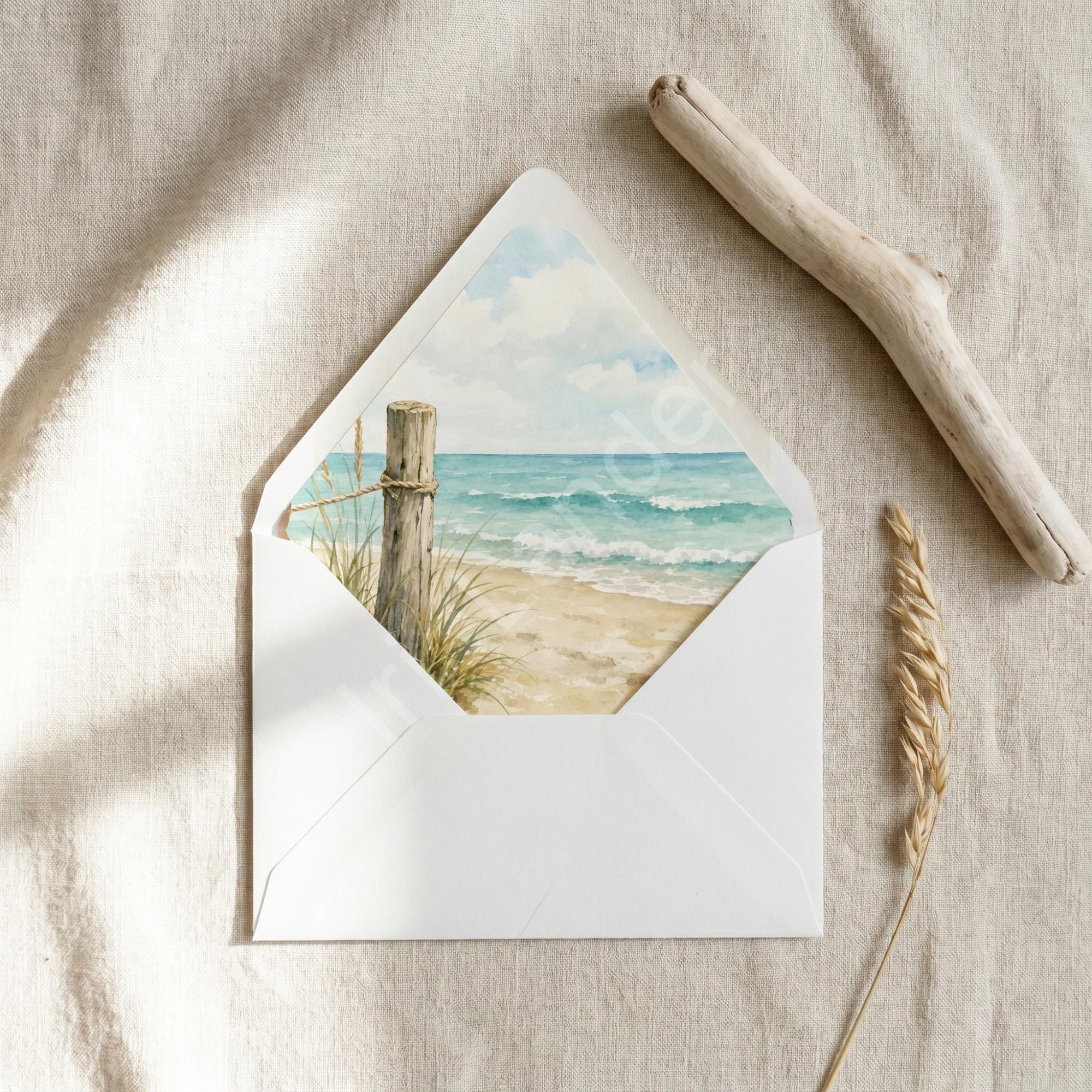 Beach Stationery, Notepad, Notecard and Post-it® Notes, pastel seashell vibes, choose set or individual, view 8