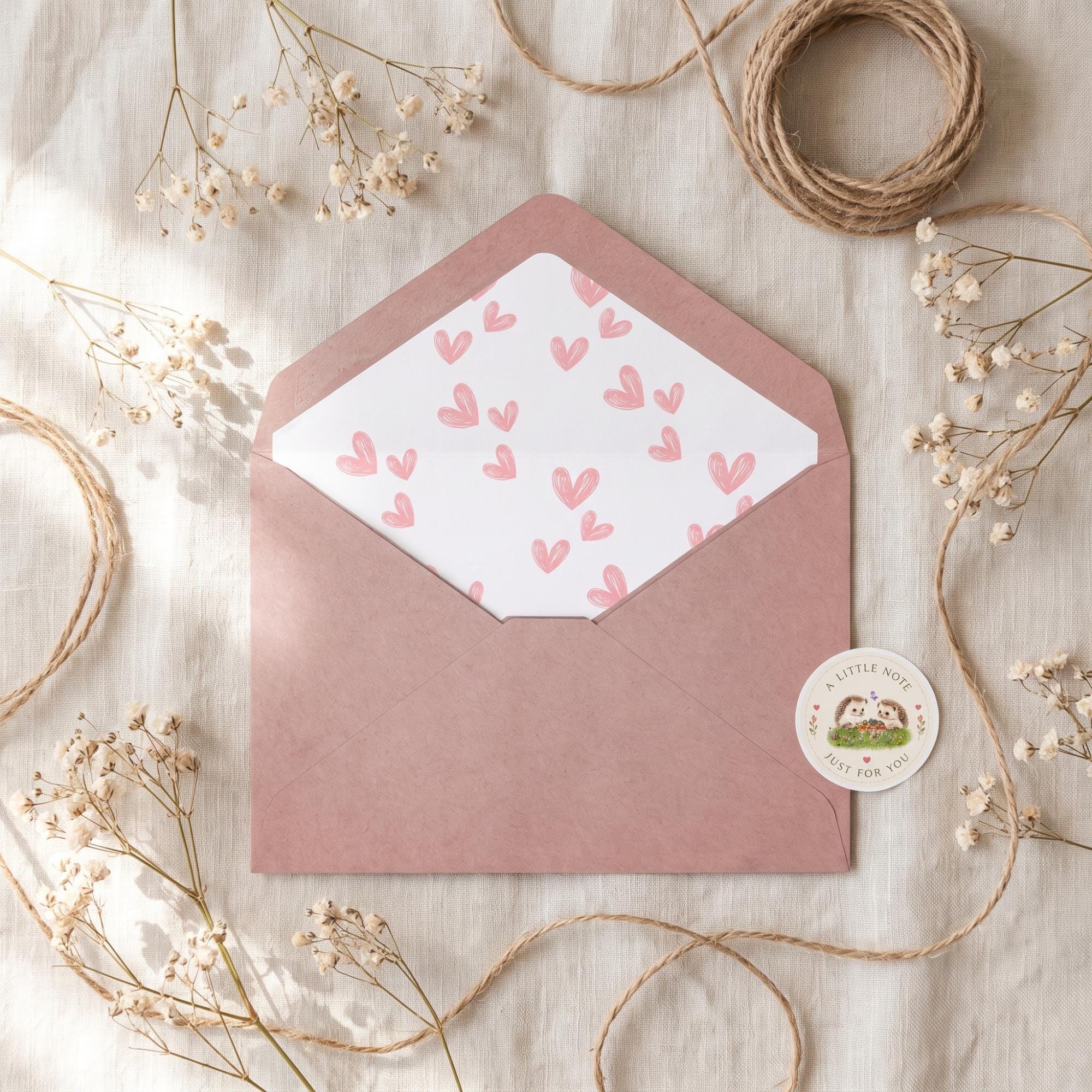 Woodland Hedgehog Baby Shower Invitation Bundle: PRINTED, watercolor designs + wax seals, hand-lettering + stamps optional, view 8