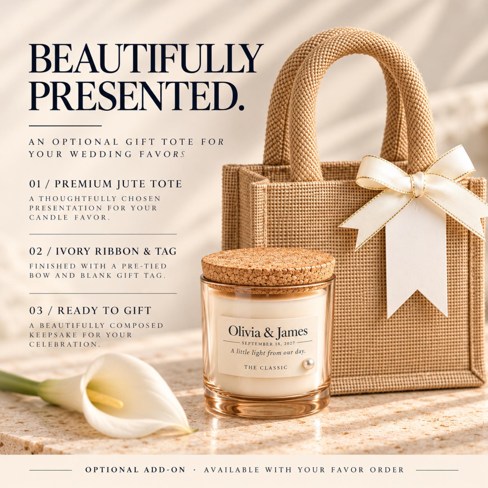 Personalized Wedding Favor Candle, Cork Lid, Soy Wax, Hemp Wick, Custom Date and Names, view 7