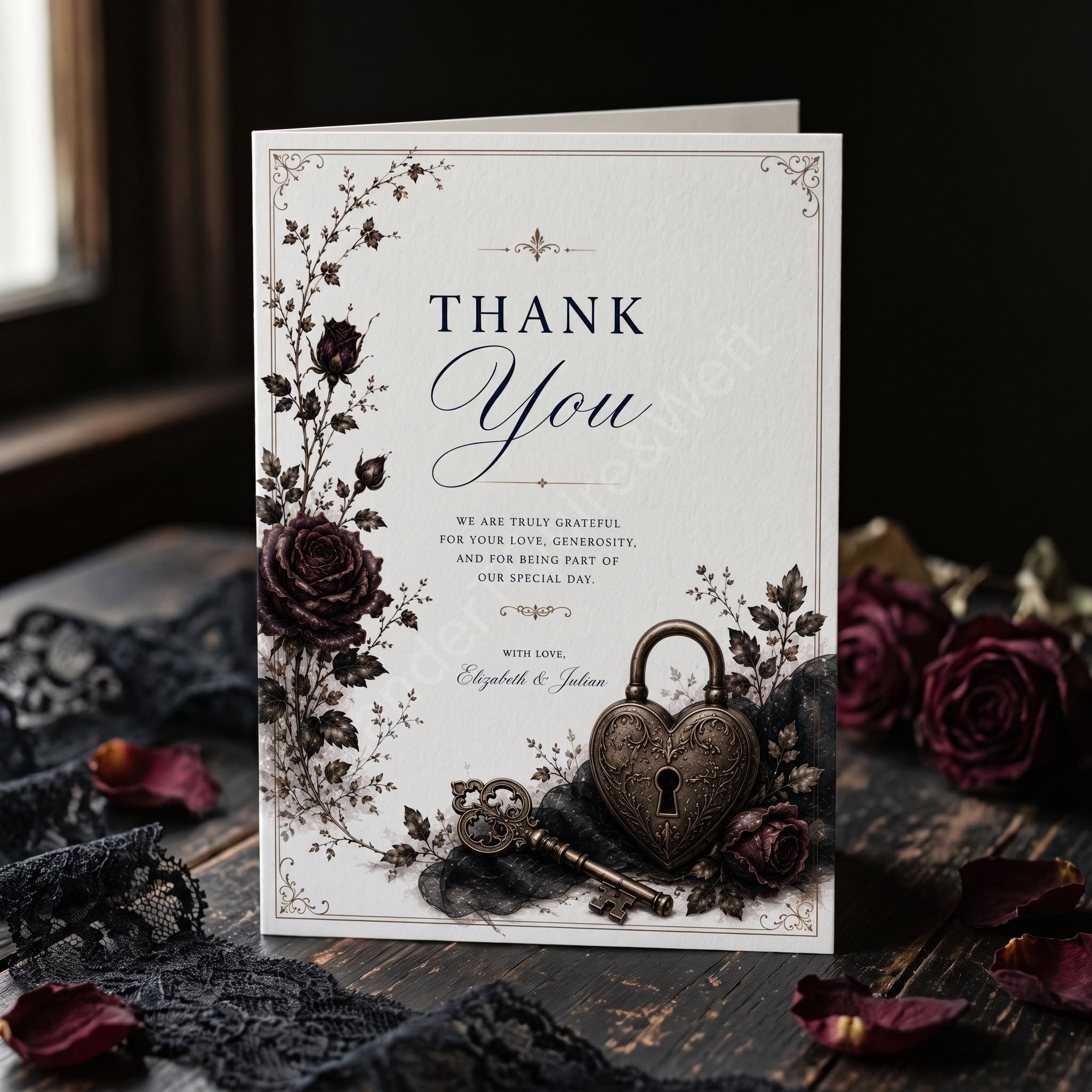 Vintage Gothic Wedding Invitation Suite | Semi-Custom Wedding Invitations| Wax Seal | Vellum Paper Optional, view 5