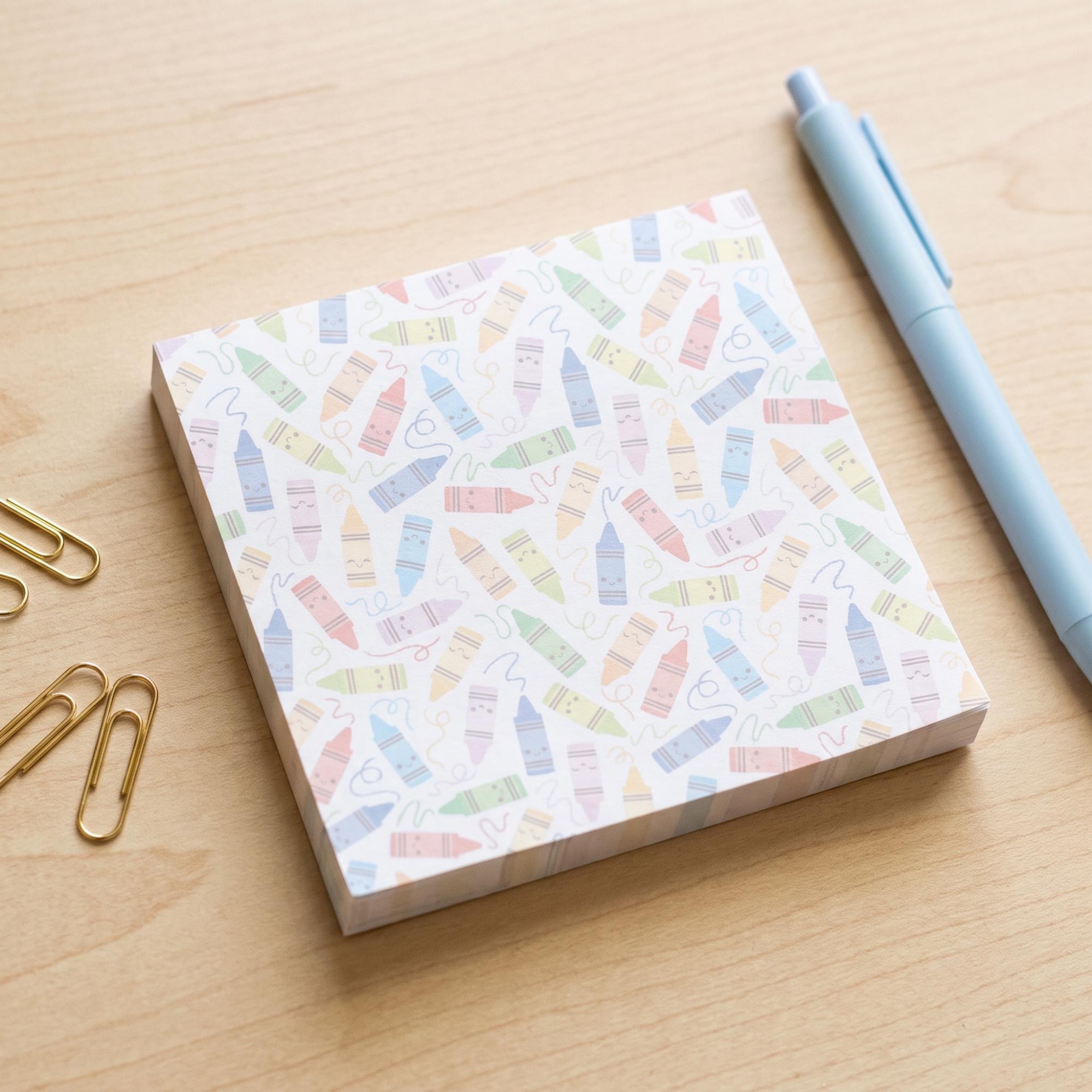 Personalized Teacher Stationery Set: Notepad, Sticky Notes, Notecards & Reward Stickers, School Designs, view 11