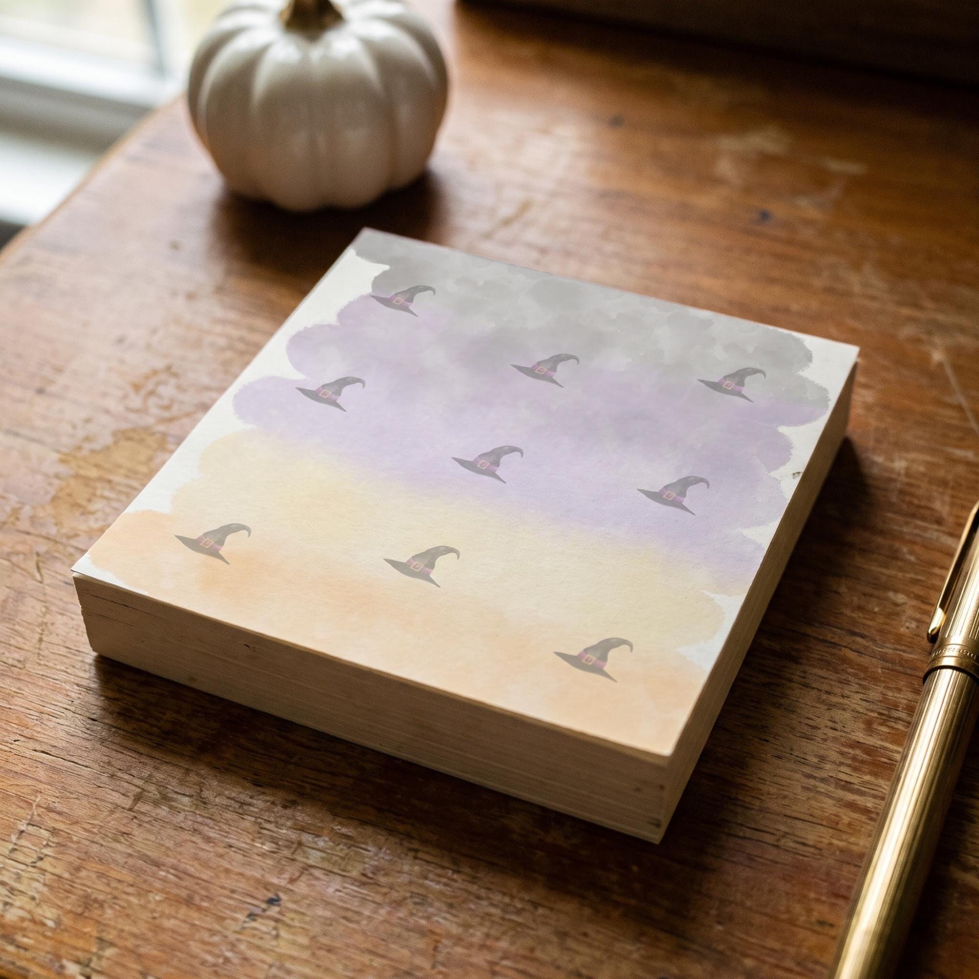 Halloween Stationery Set | Notepad, Notecards, Envelopes & Sticky Notes | Witch + Halloween Inspired Design, view 5