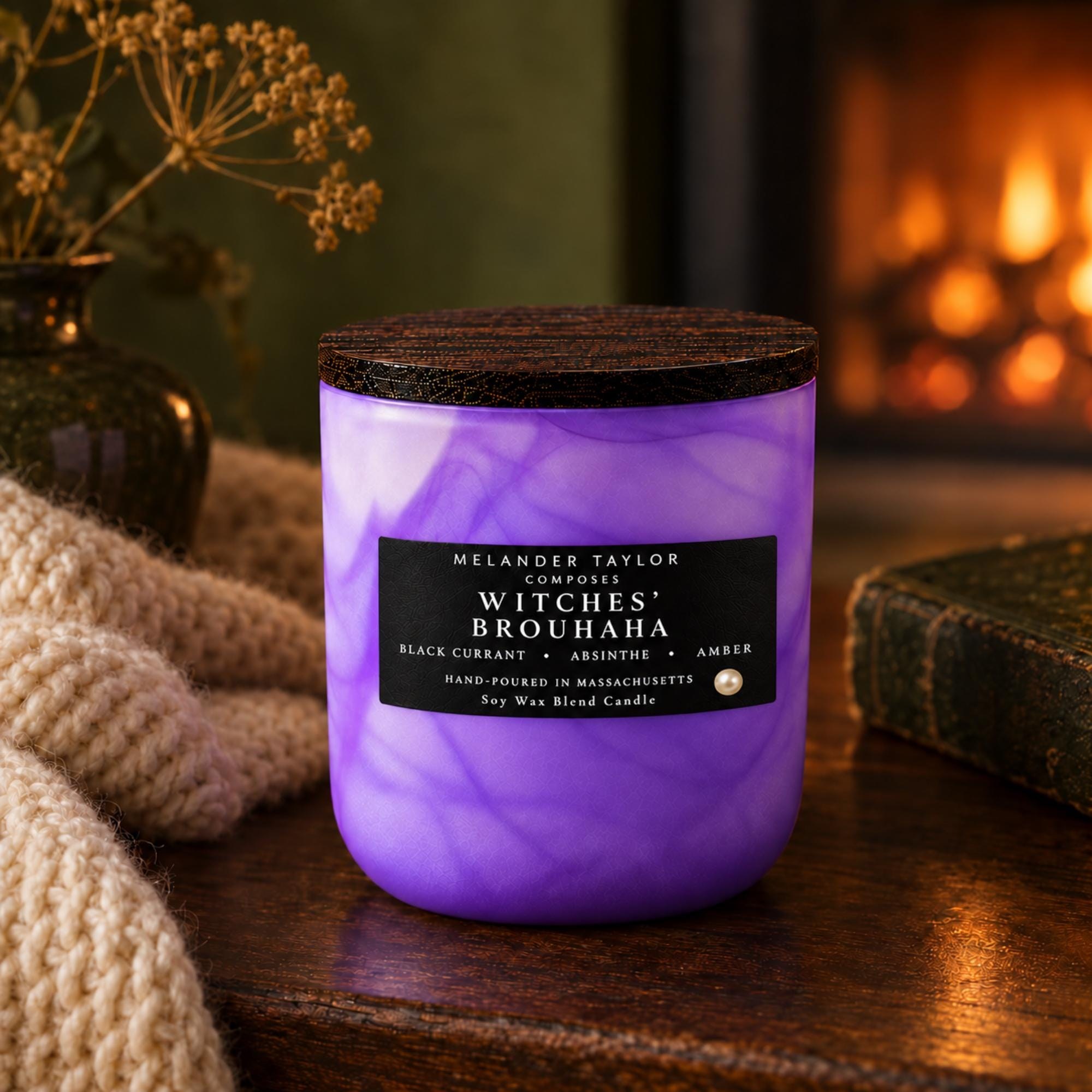 Halloween Candle, Amber Musk, Green Soy Wax, Hand-Poured, view 5