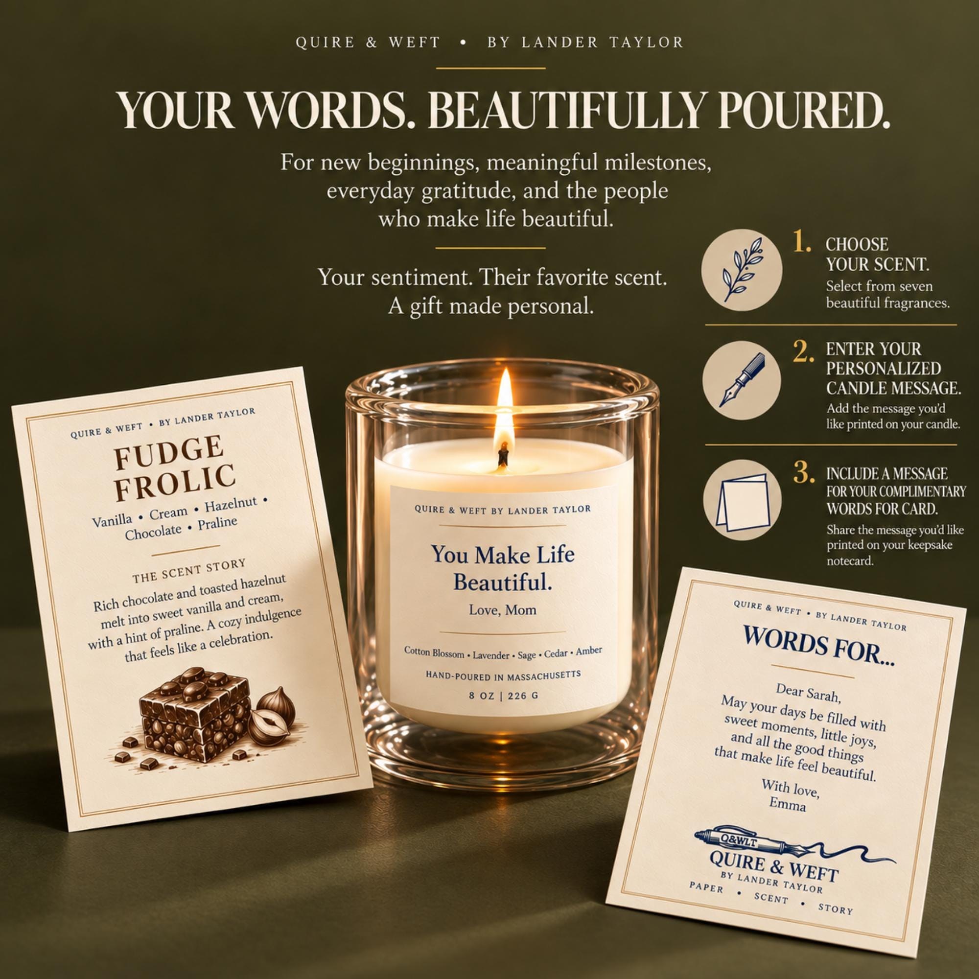 Personalized Candle with Custom Message, 8oz, Double Wall Glass, Bulk Candle Corporate Gifts, view 7