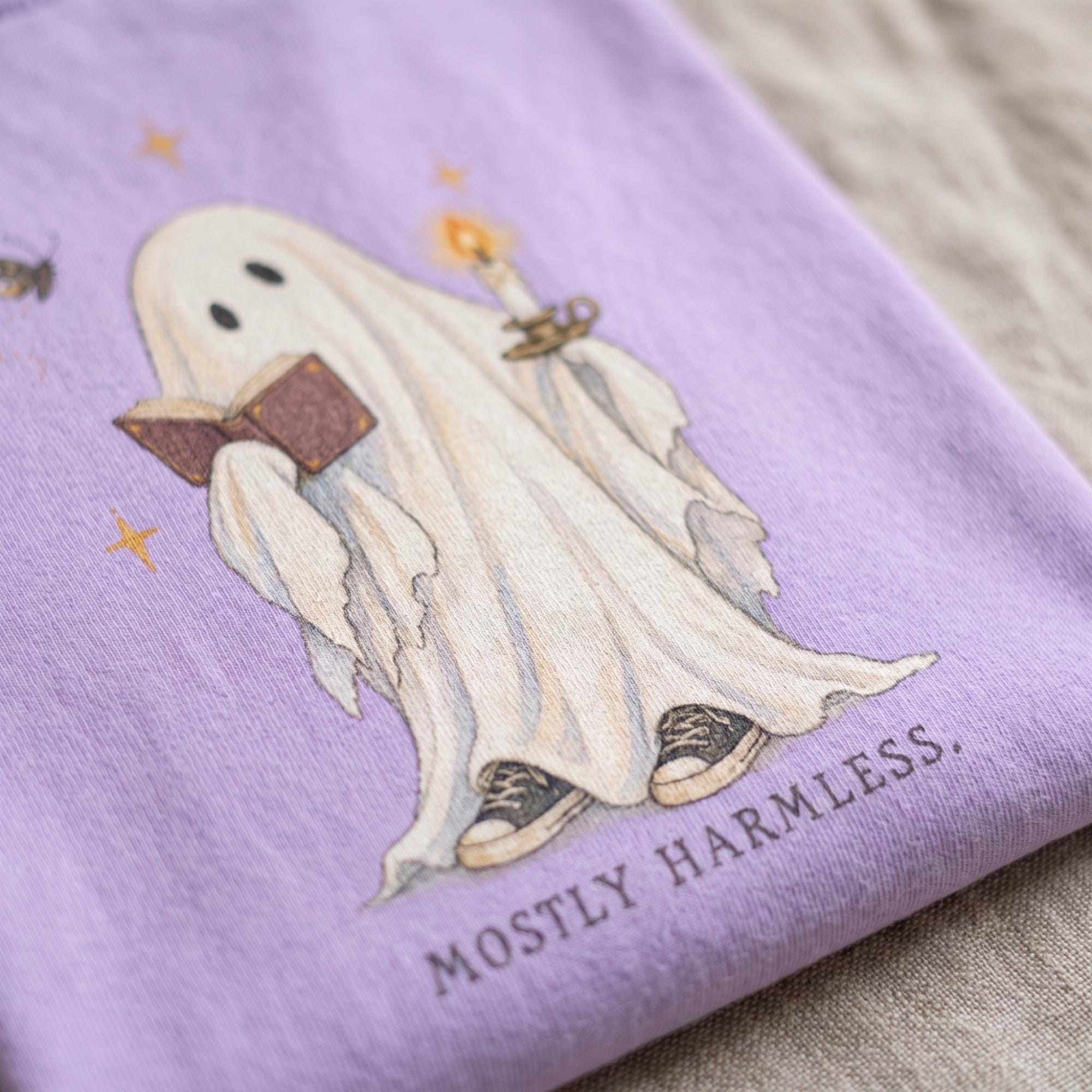 Adult Halloween Ghost Tee Shirt, Comfort Colors®, Garment Dyed Cotton, Mostly Harmless Design, view 5