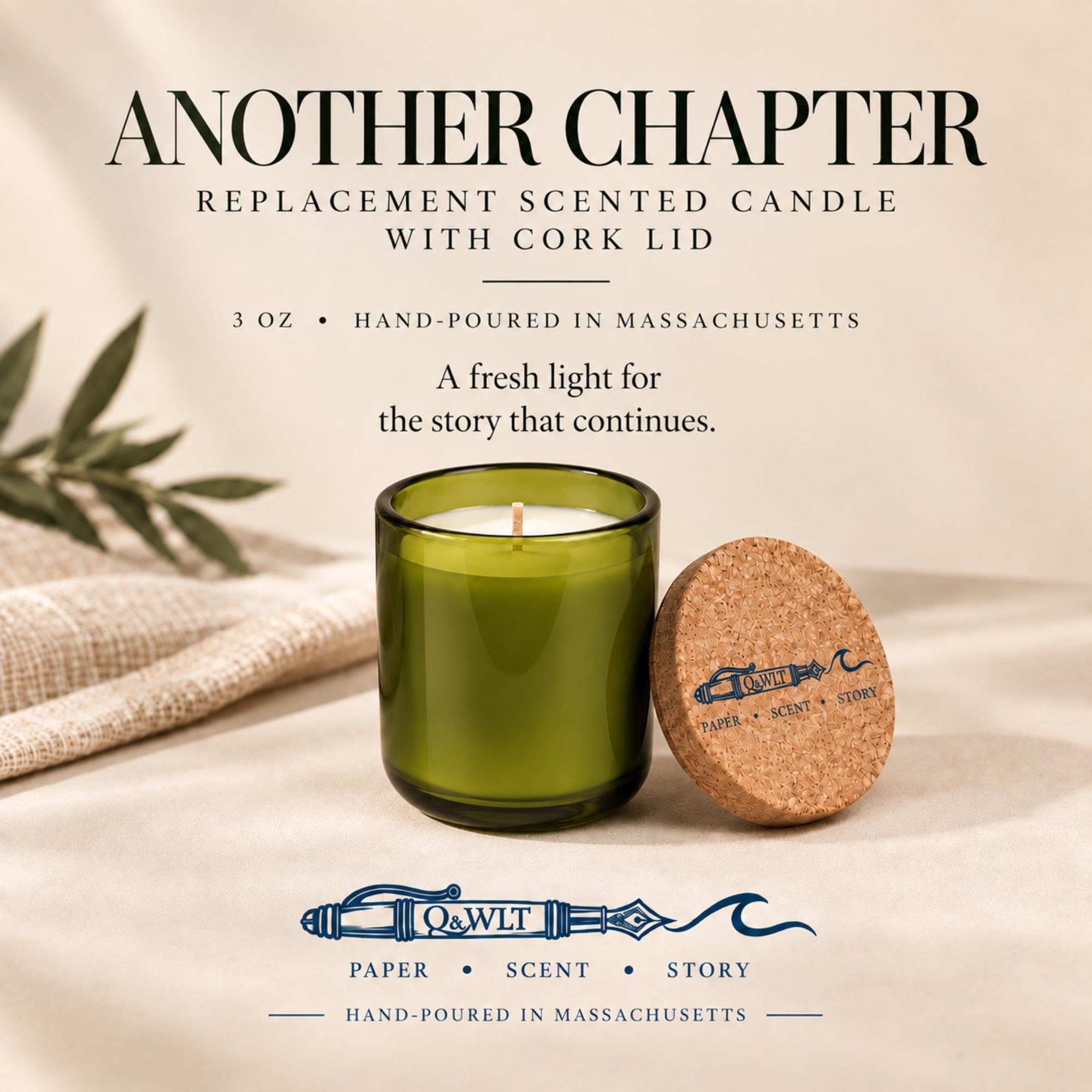 Hand Poured Replacement Candle | 10 oz Scented | ANOTHER CHAPTER