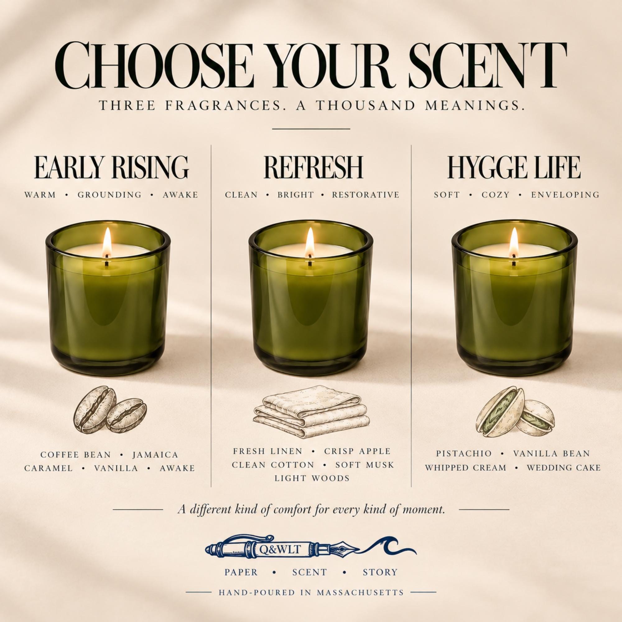 Hand Poured Replacement Candle | 10 oz Scented | ANOTHER CHAPTER, view 3