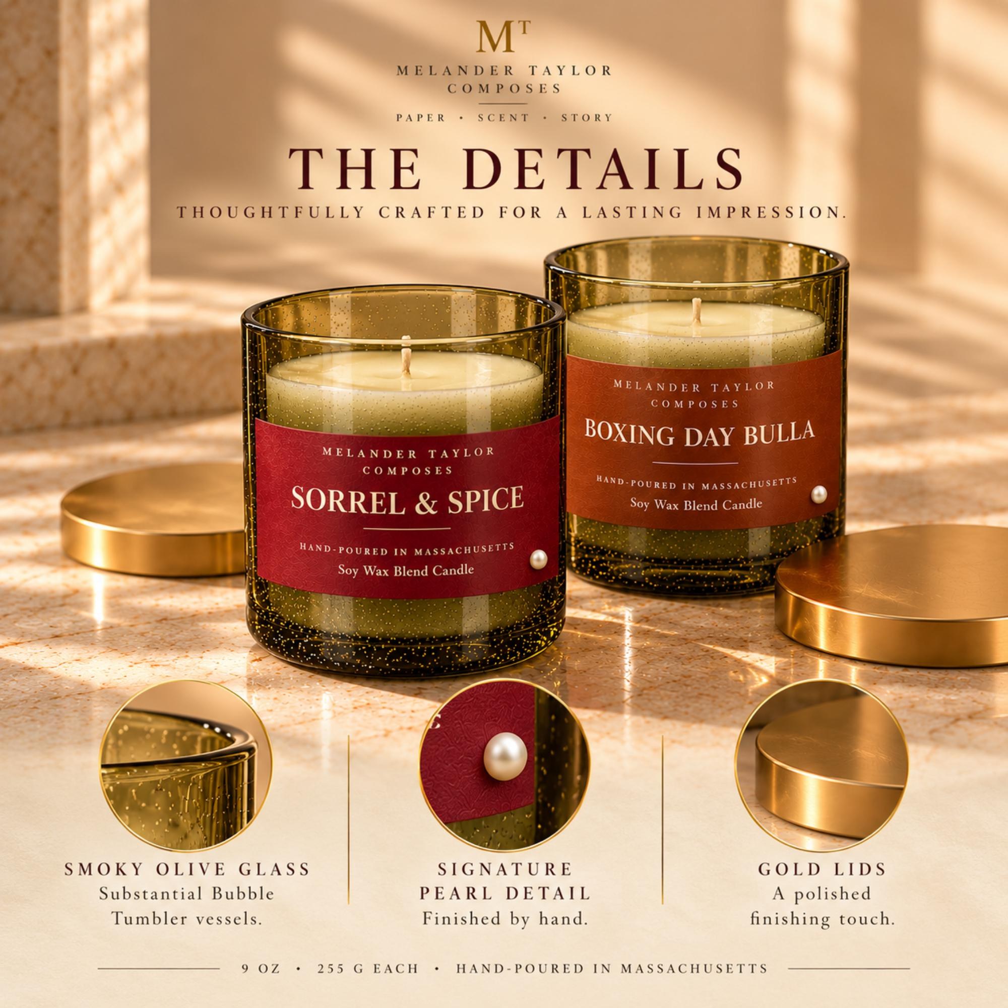 Jamaican Christmas Candles | Sorrel & Spice and Boxing Day Bulla | 9 oz Holiday Scented Candles, view 8