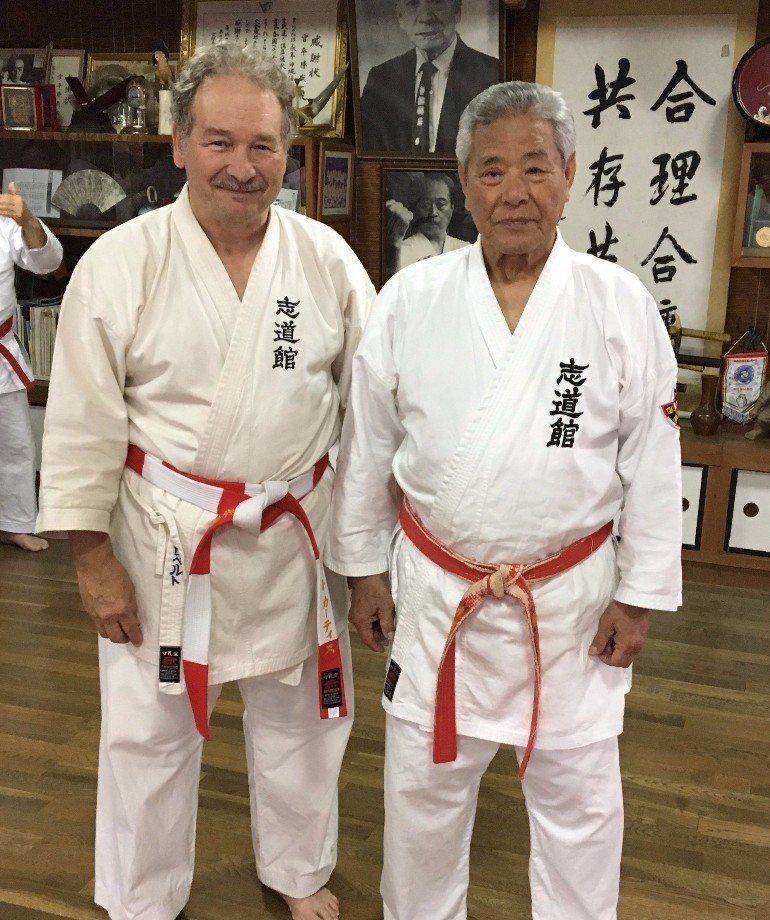 Roberto Curtis with Grand Master Seikichi Iha