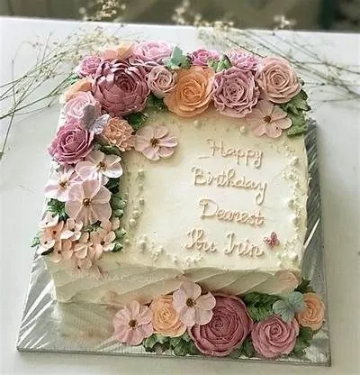 Decorated sheet cake for a party