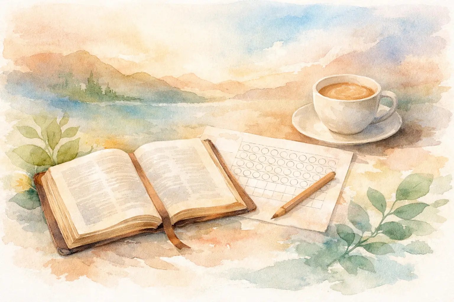 Illustration for Bible Reading Tracker Printable for Steady Habits