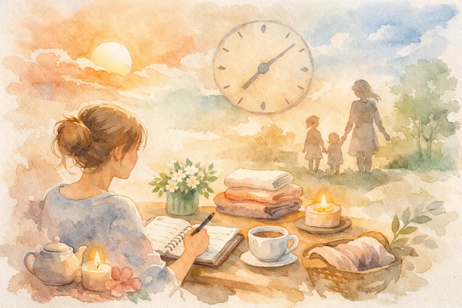 Illustration for A Daily Routine Planner for Moms That Brings Calm