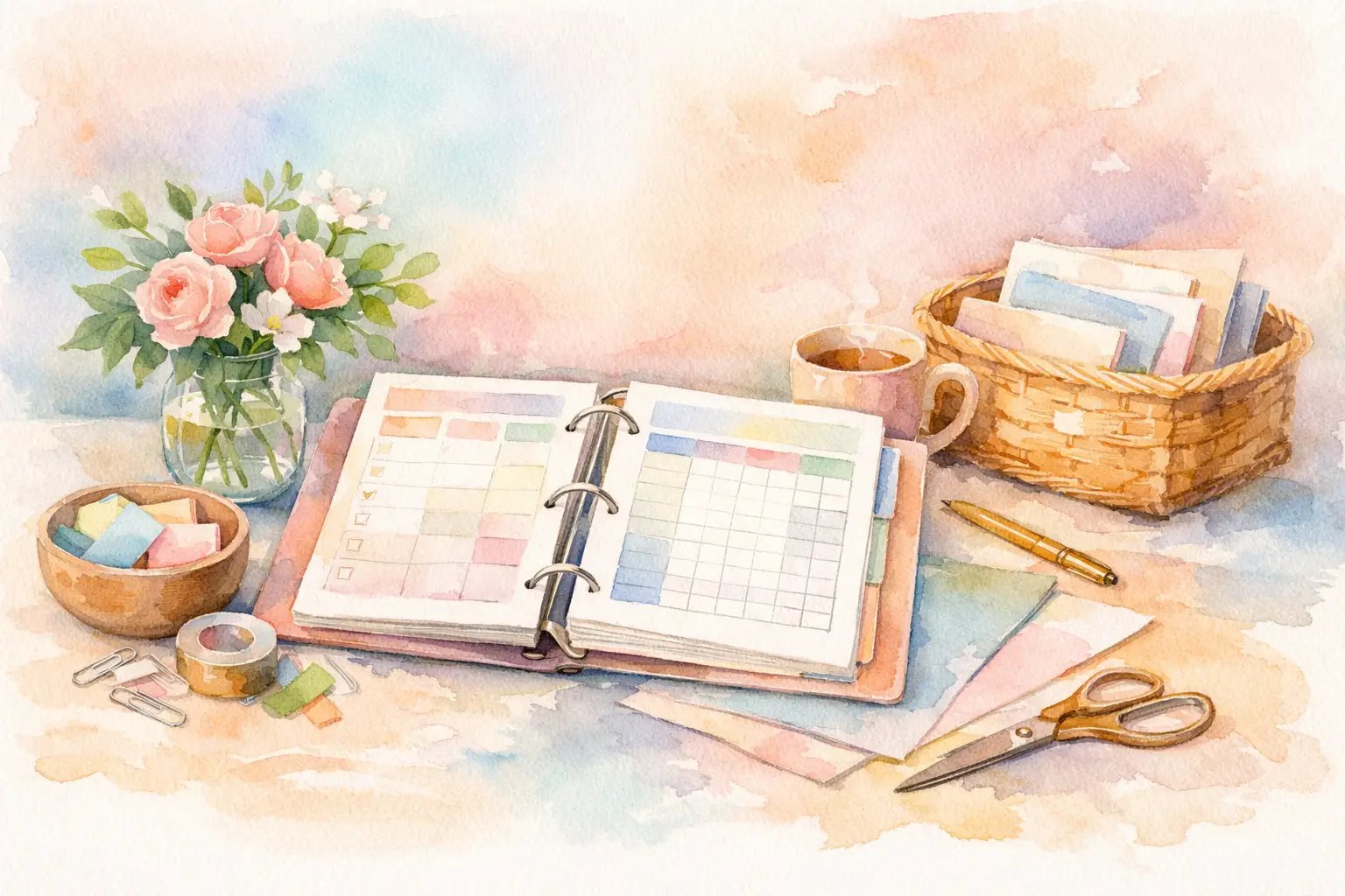 Illustration for Household Management Binder Printables That Help