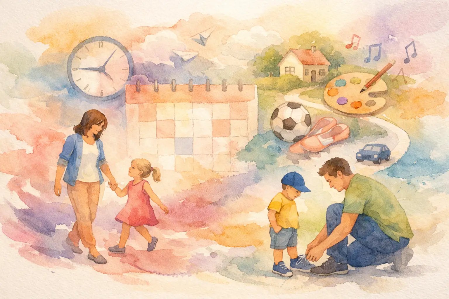 Illustration for How to Simplify Family Schedules Without Stress
