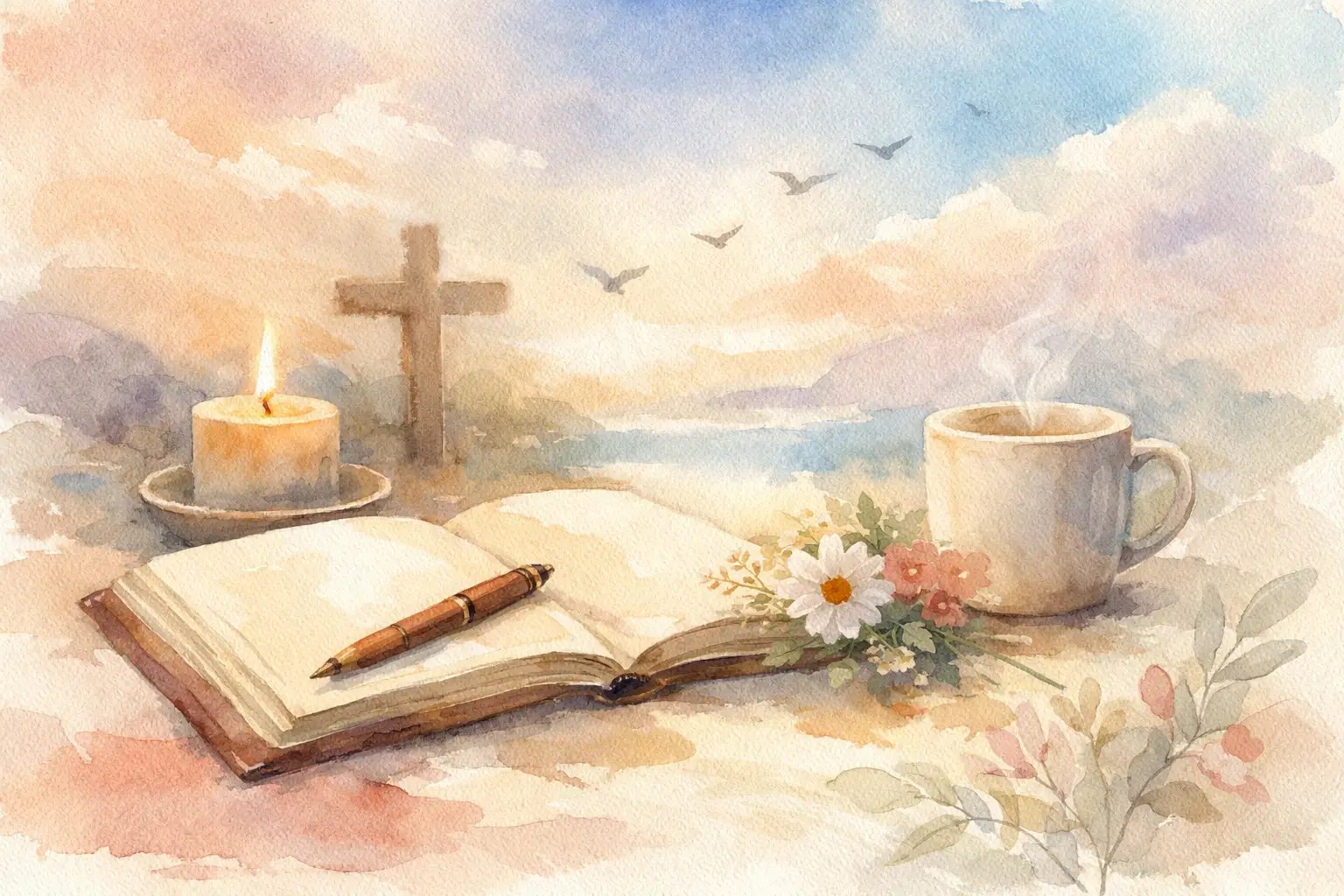 Illustration for Prayer Journal Prompts Printable for Quiet Time