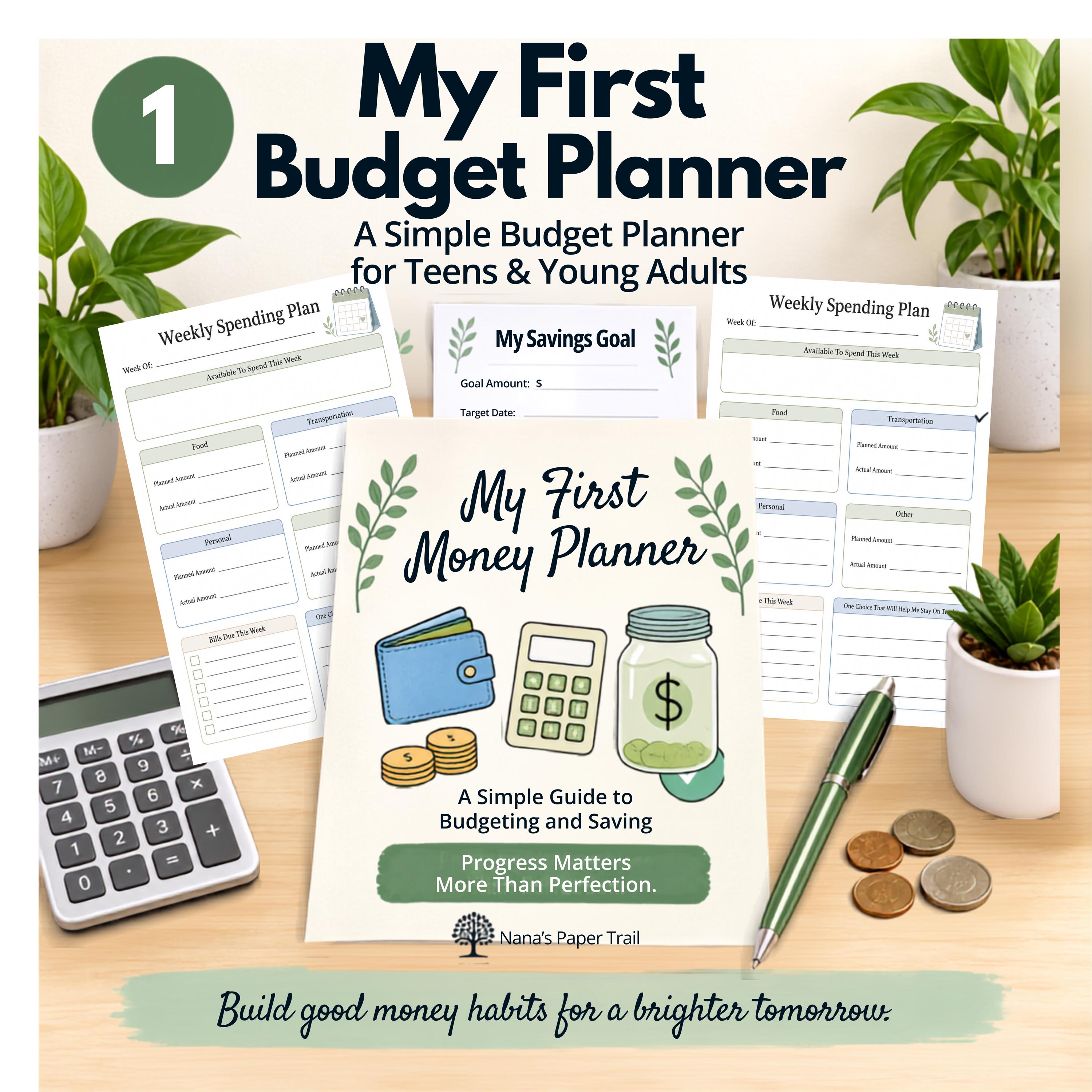 My First Budget Planner for Teens & Young Adults