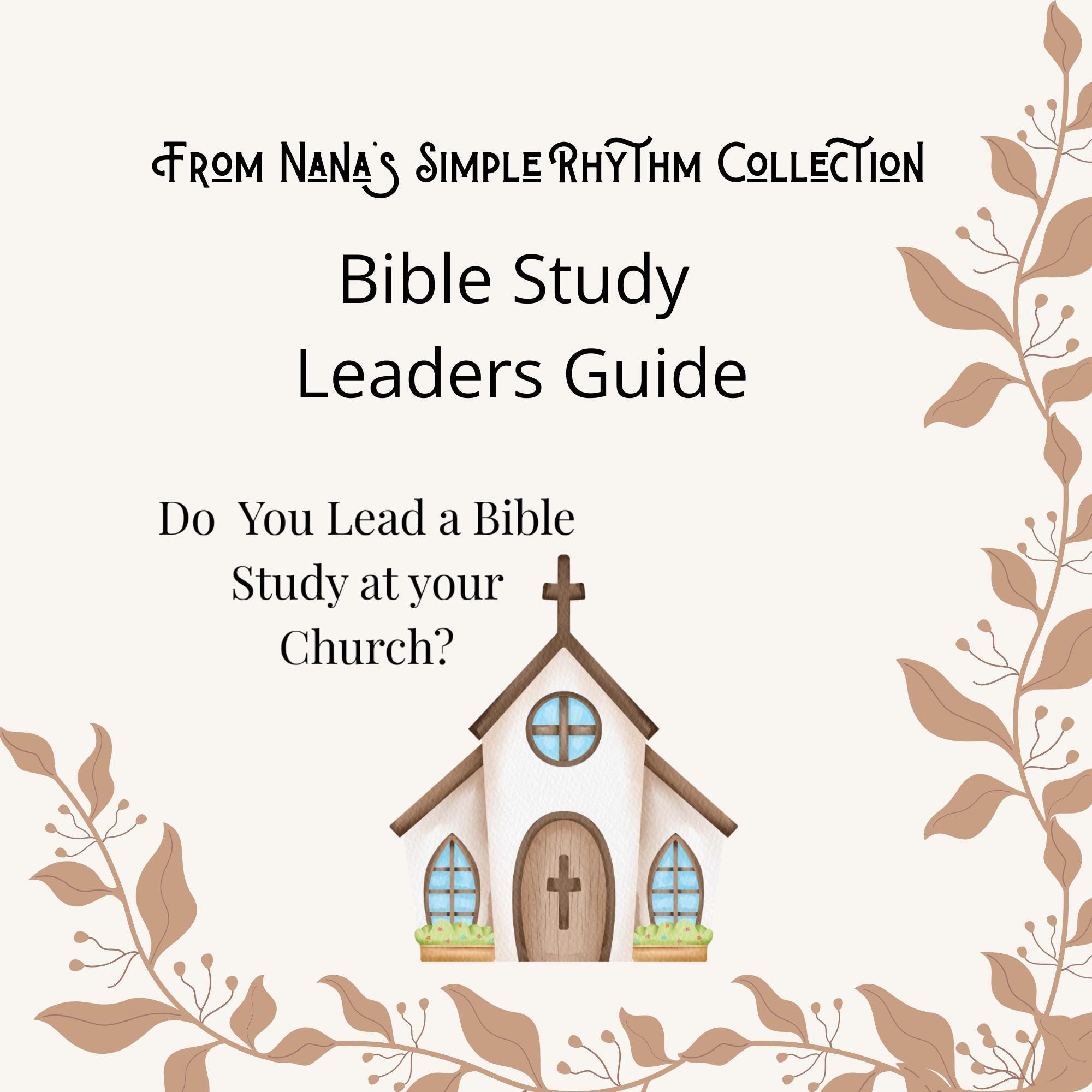 Bible Study Leader Templates Printable, Small Group Handouts & Discussion Guide, Christian Ministry Planner PDF, Digital Download