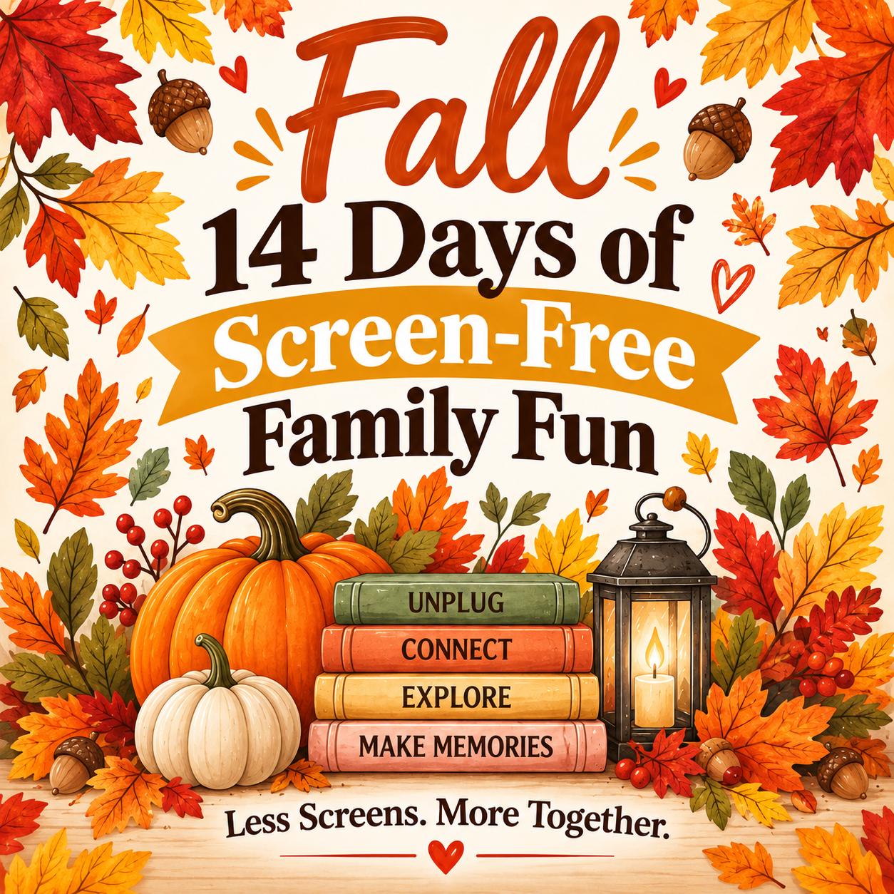 Fall 14 Day Screen Free Family Fun