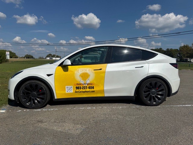 Partial vehicle wrap installation from Pearl Wrapz