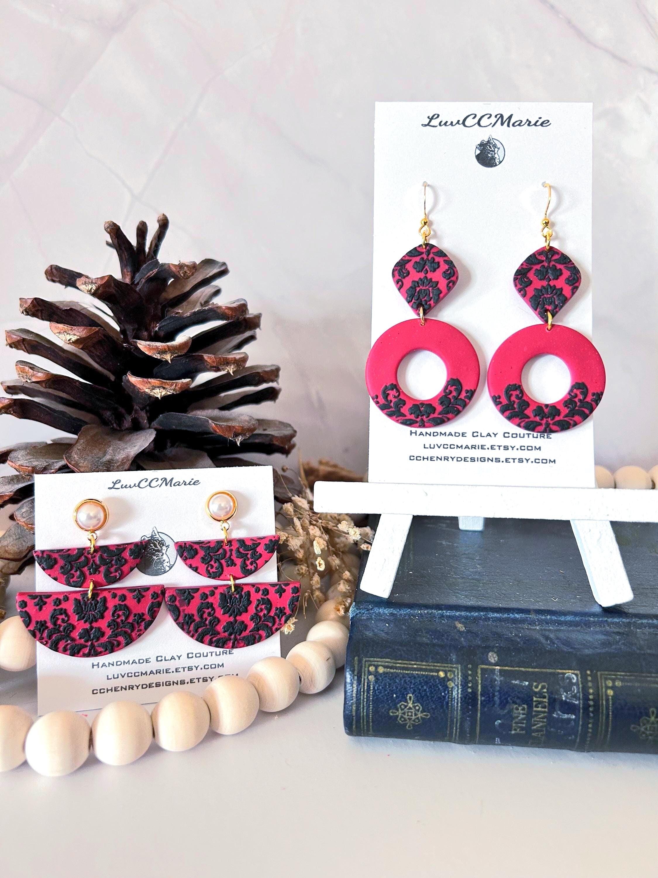 Lace & Baroque clay jewelry
