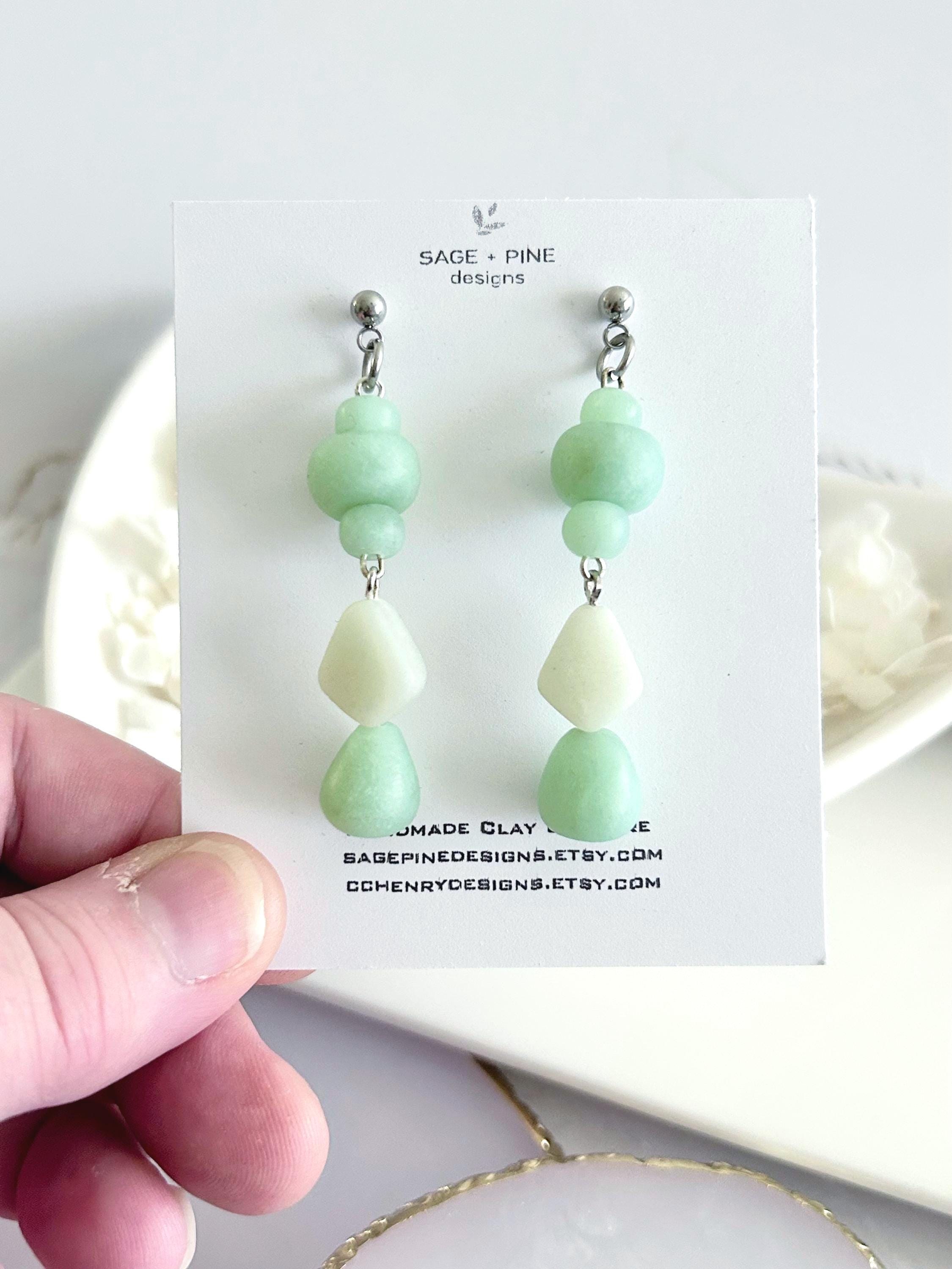 Bead Earrings clay jewelry