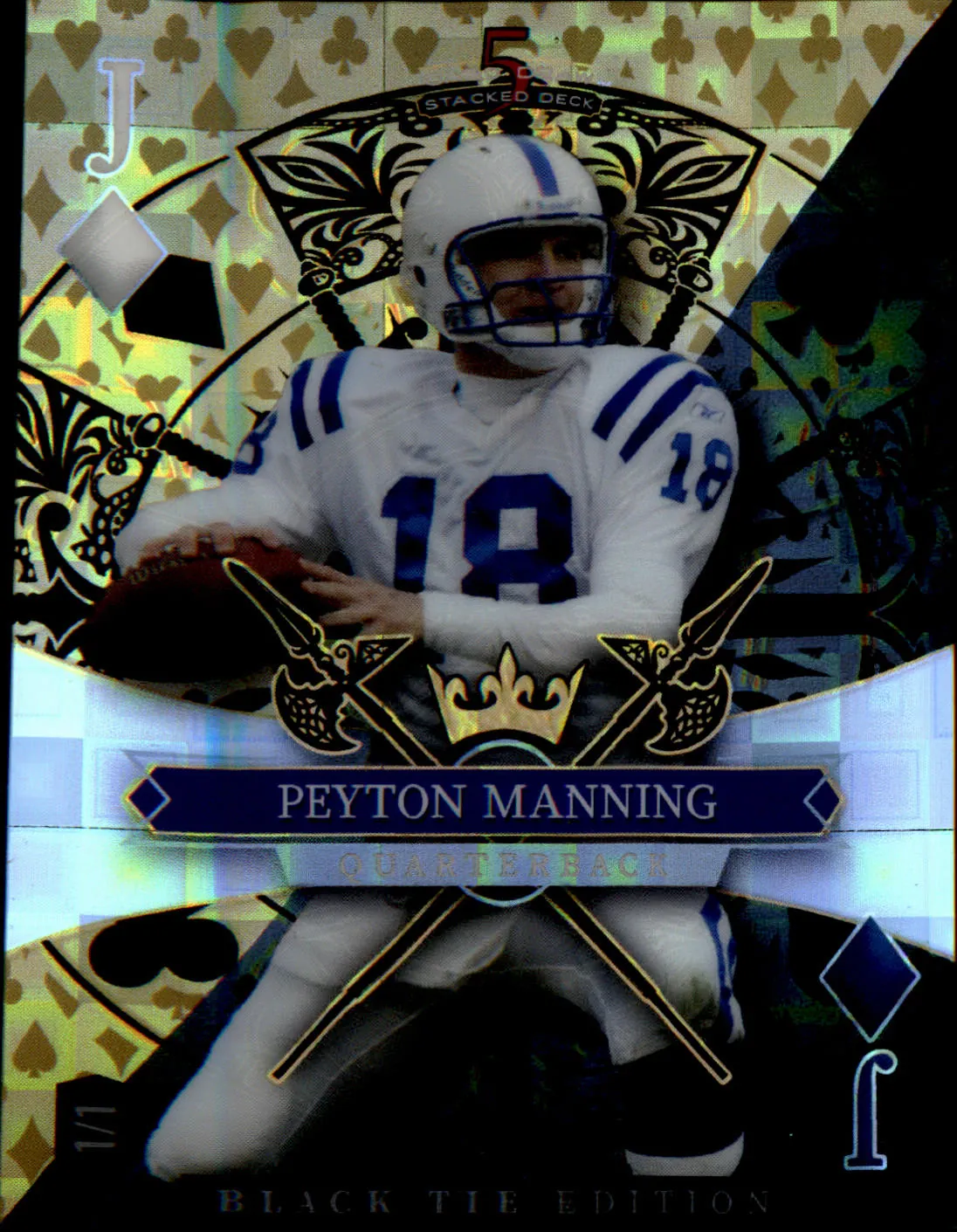 Sports card in a protective holder