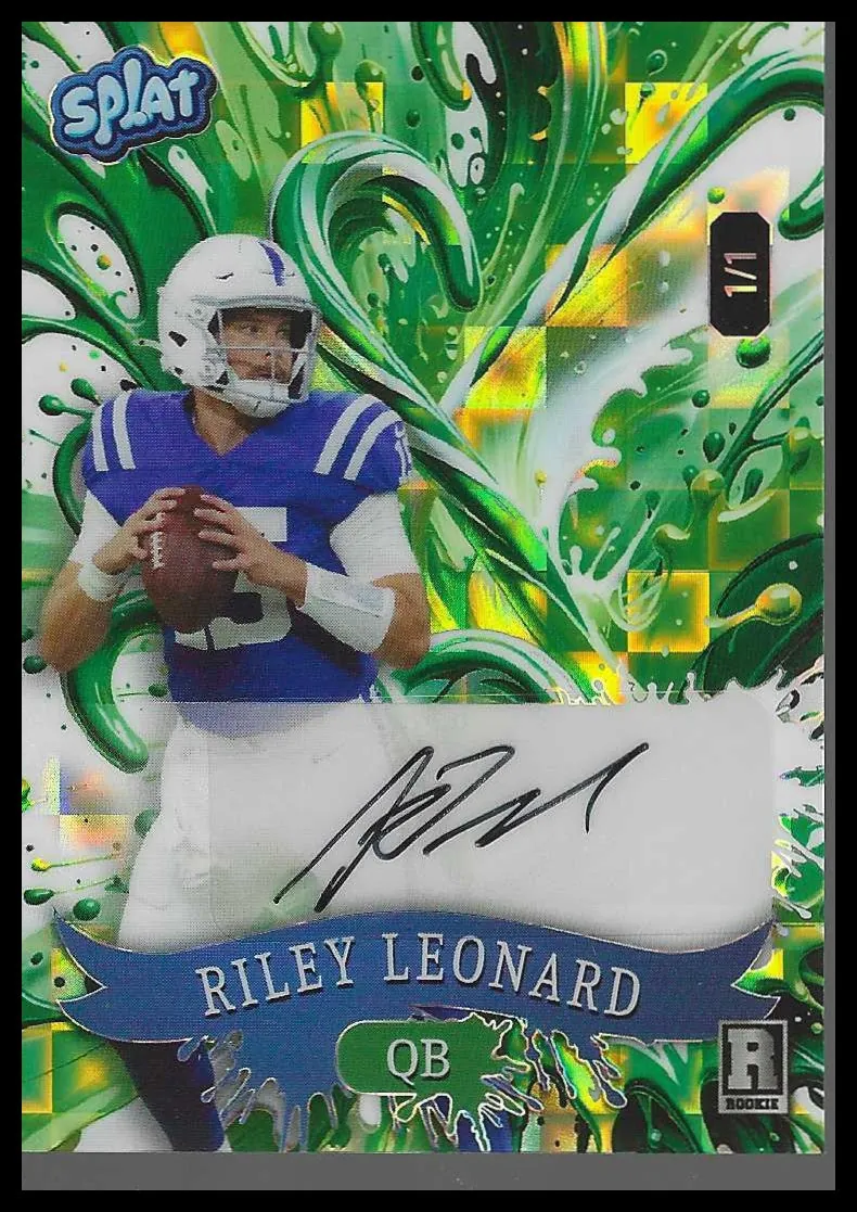 Sports card in a protective holder