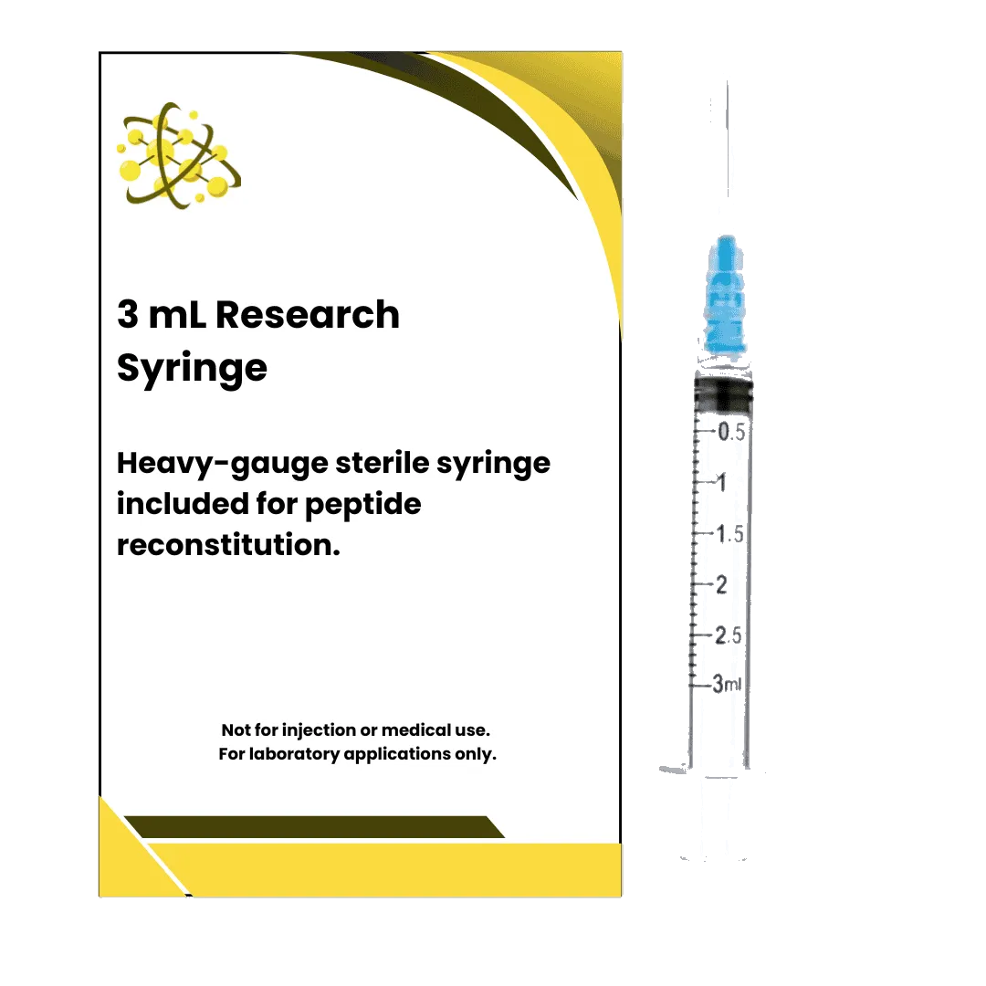 5 mL Research-Mixing Syringe for laboratory peptide reconstitution and injection purposes.