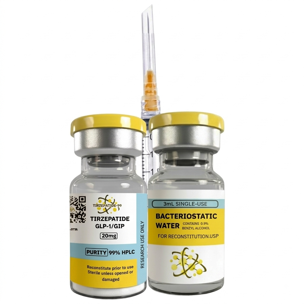 GLP-2TZ Reconstitution kit 20mg via bacteriostatic water and sterile syringe