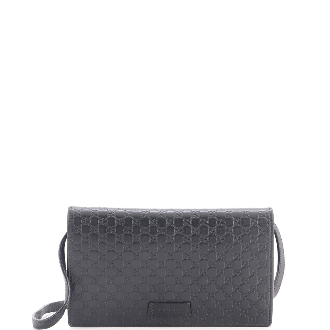 Gucci Wallet on Strap Microguccissima Leather 