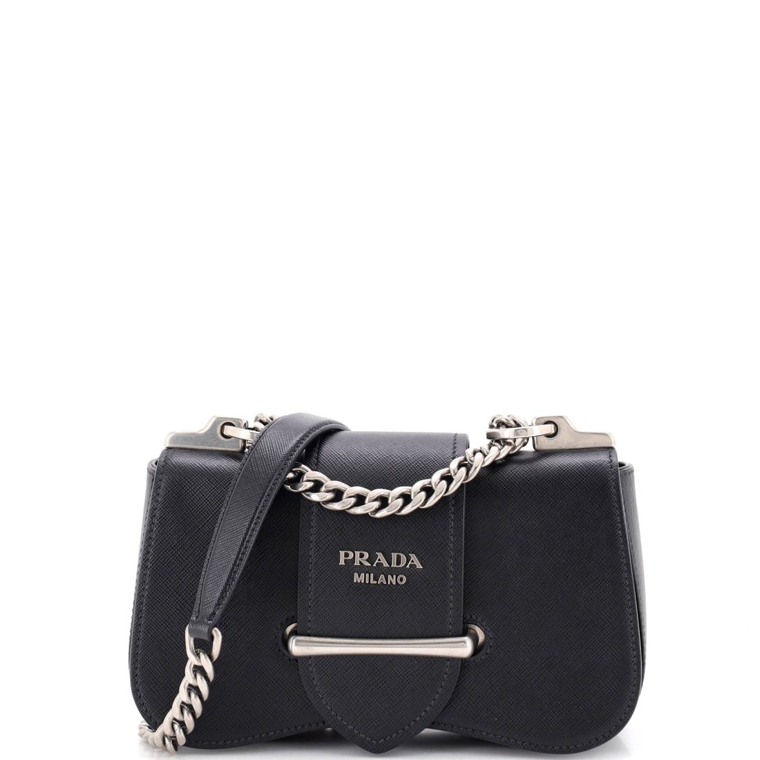 Prada Sidonie Chain Shoulder Bag Saffiano Leather Medium