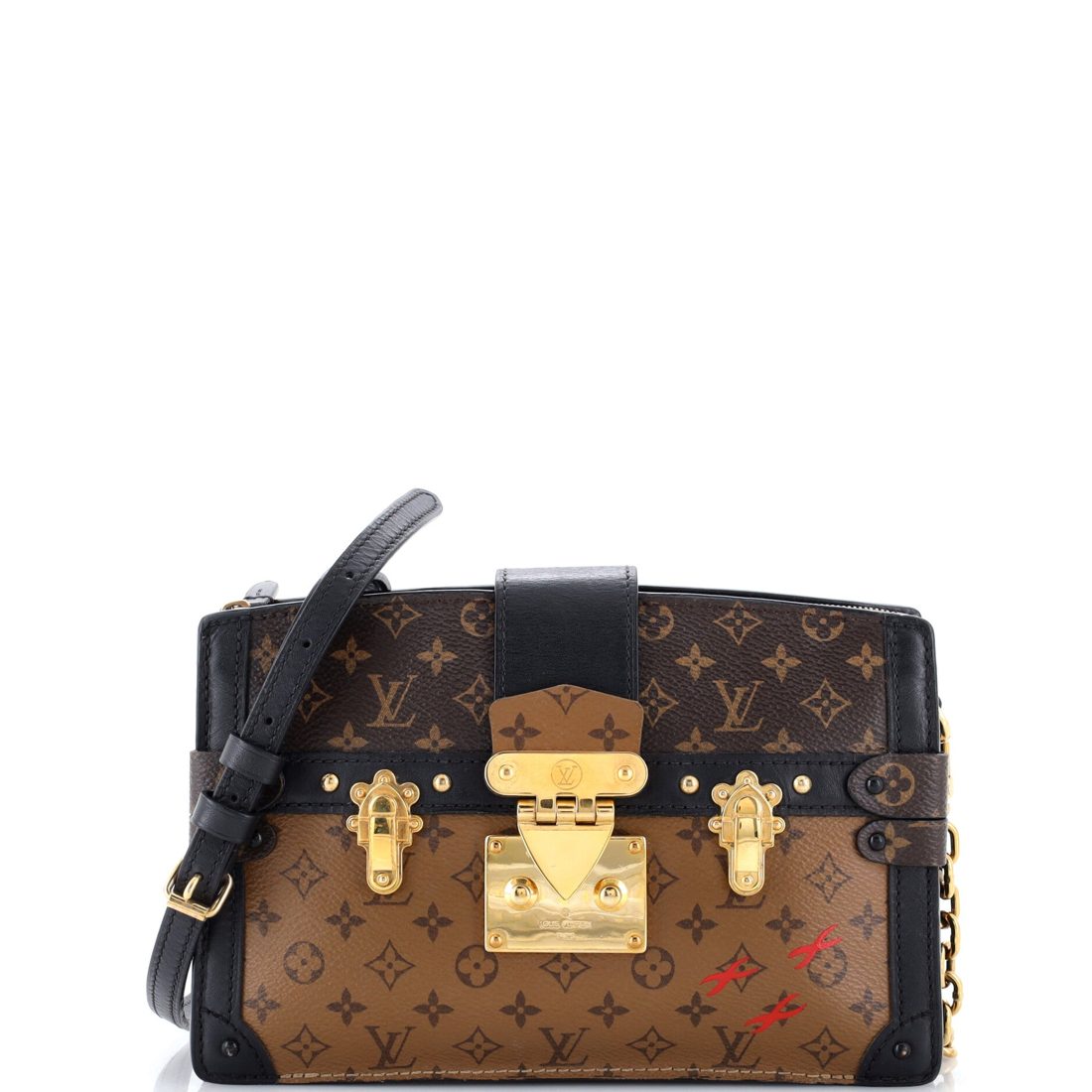 Louis Vuitton Trunk Clutch Reverse Monogram Canvas 