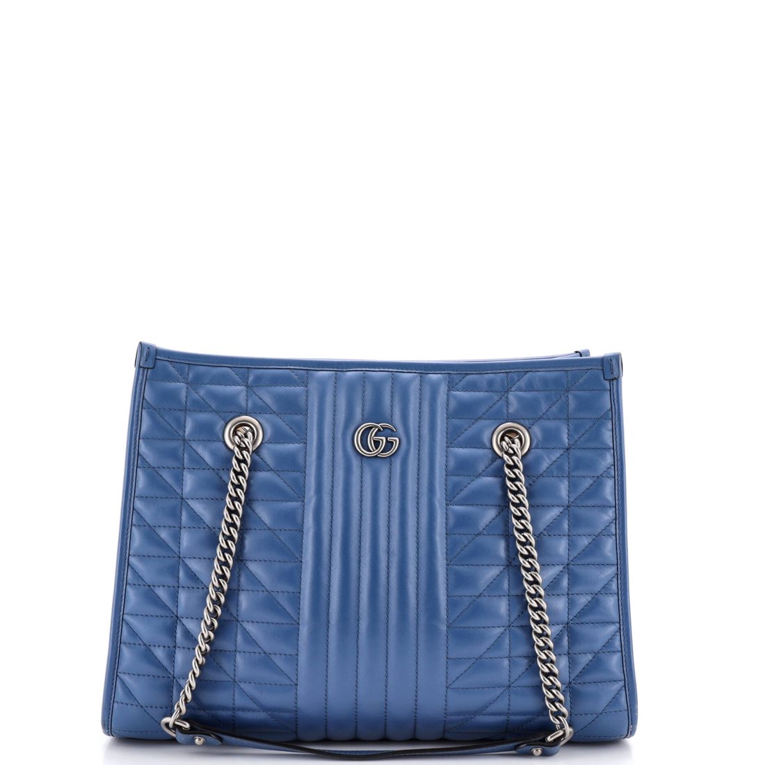 Gucci GG Marmont Aria Chain Shopping Tote Mixed Matelasse Leather Medium